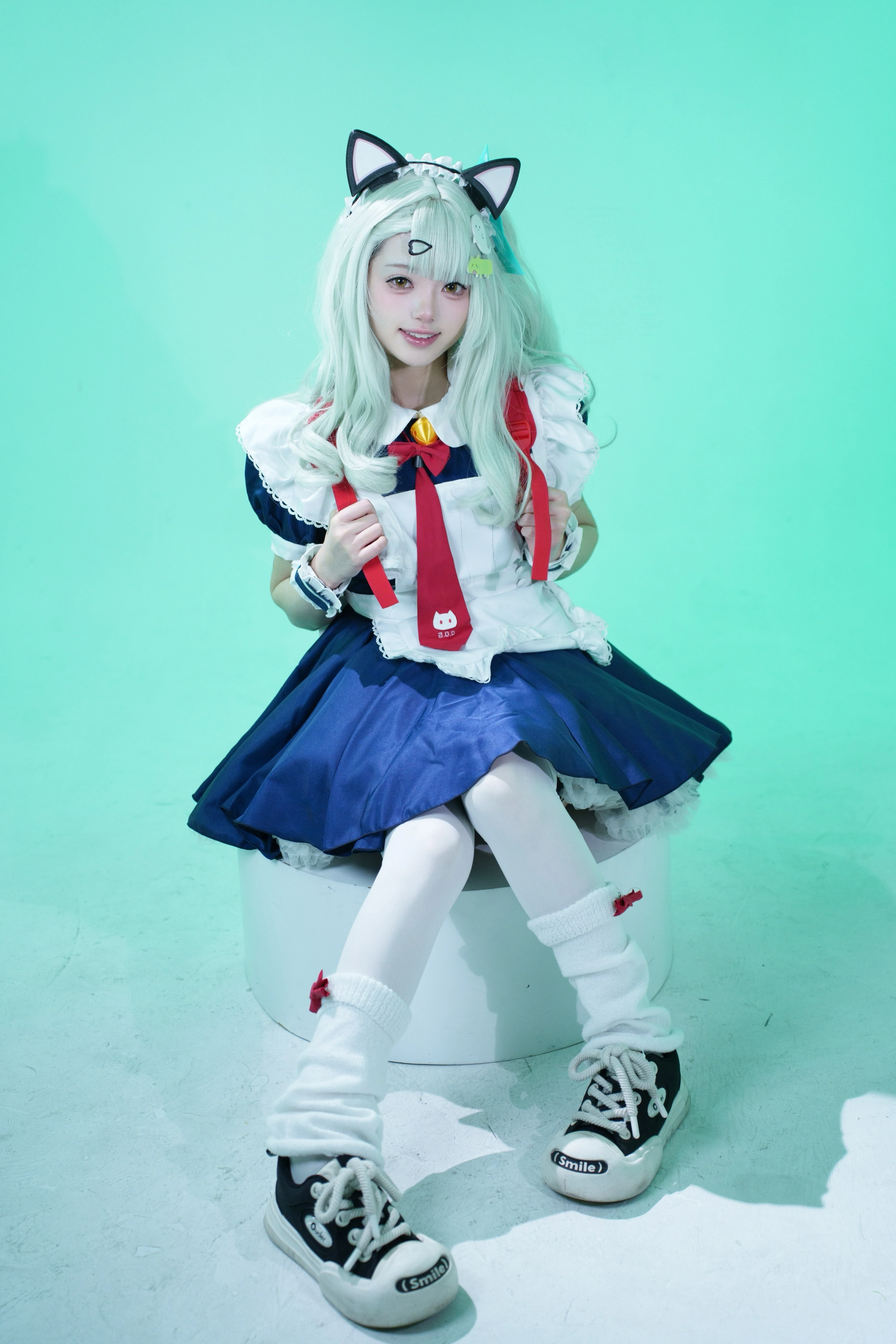 【千夏cos】绝区零萌妹穿搭与活力拍照姿势分享 - 第 8 张
