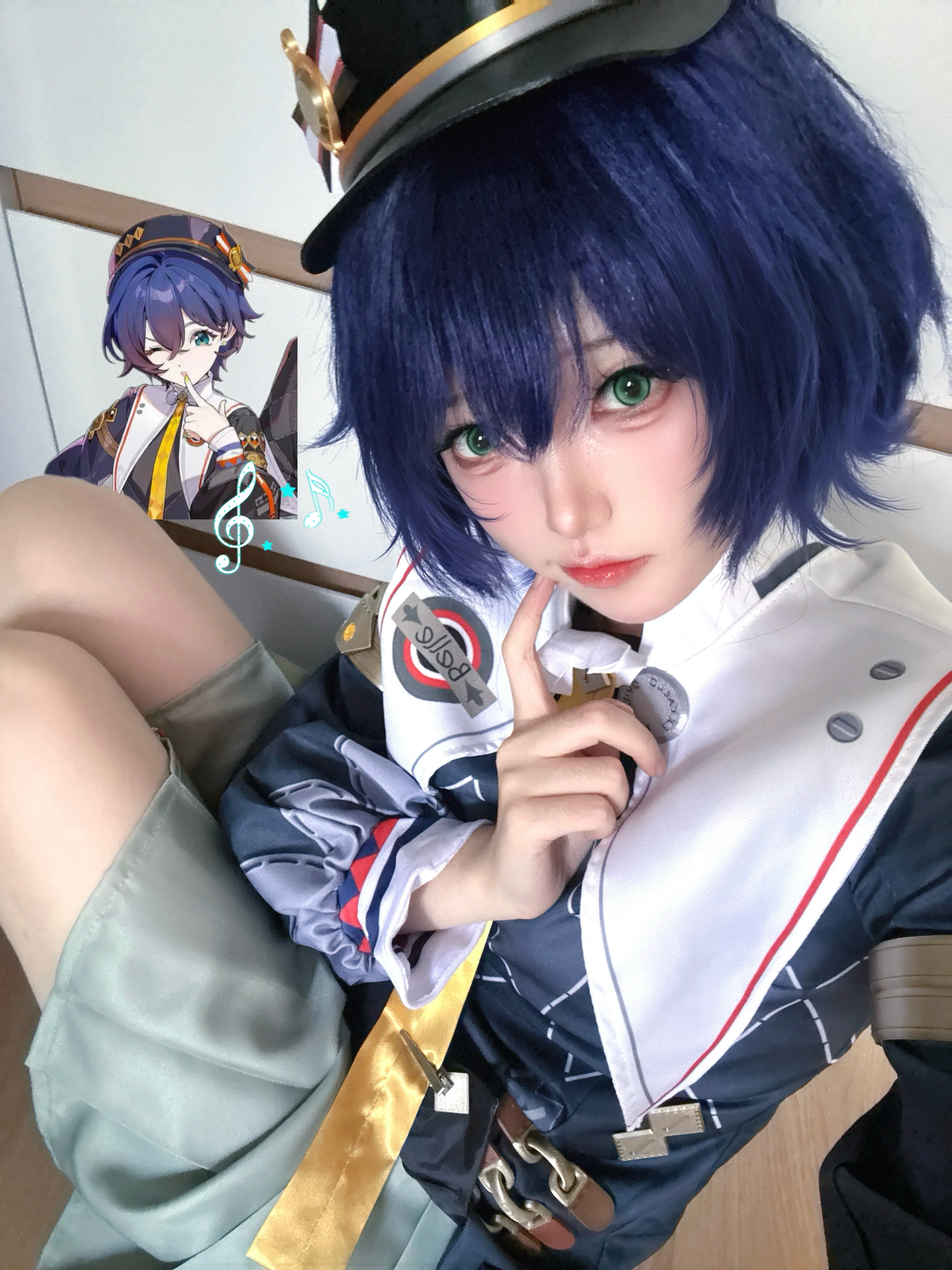 【绝区零铃cos】换上一身轻盈校服，定格元气瞬间 - 第 1 张