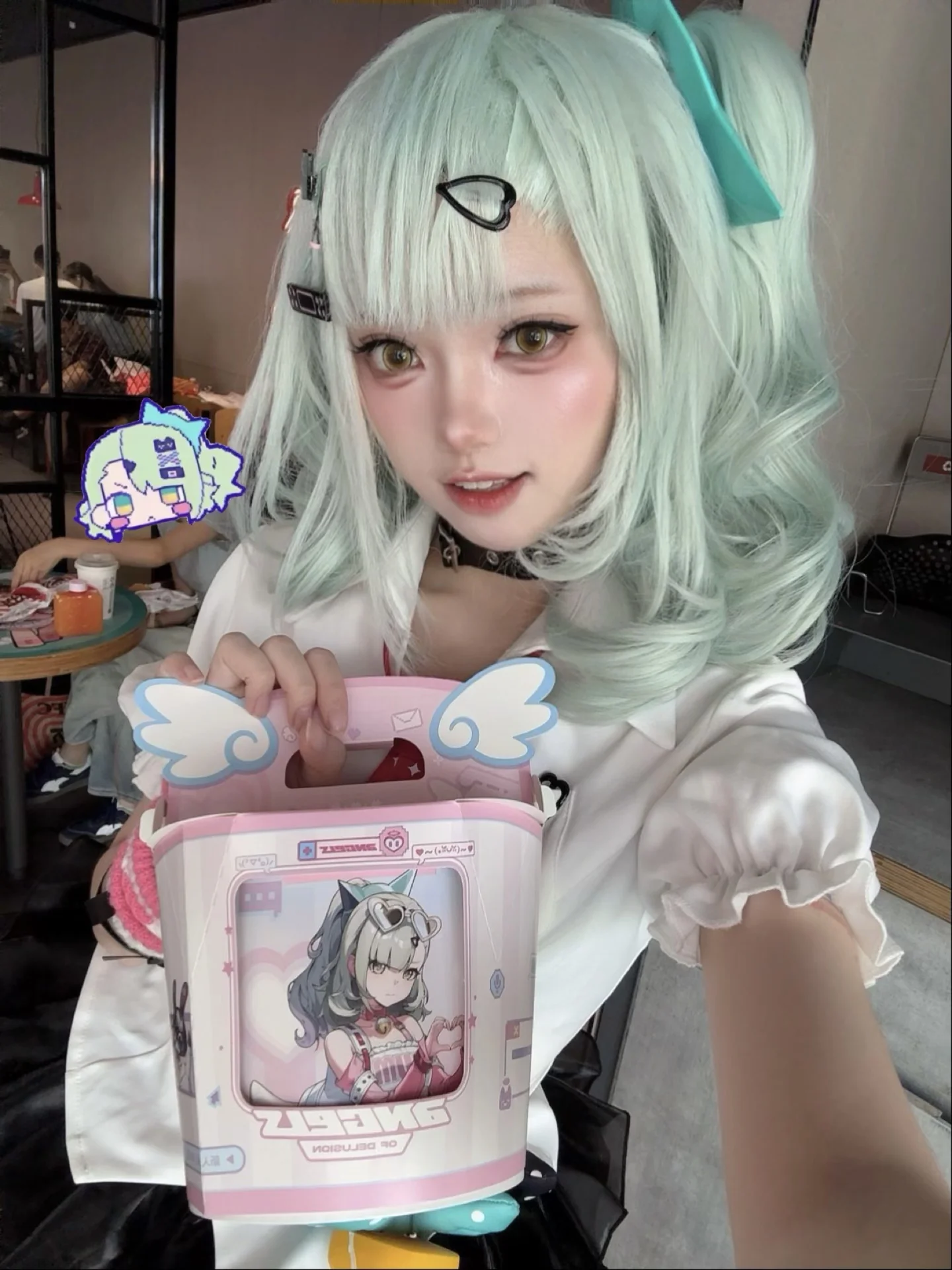 【千夏cos】绝区零联动妄想天使，肯德基吃鸡块啦 - 第 3 张