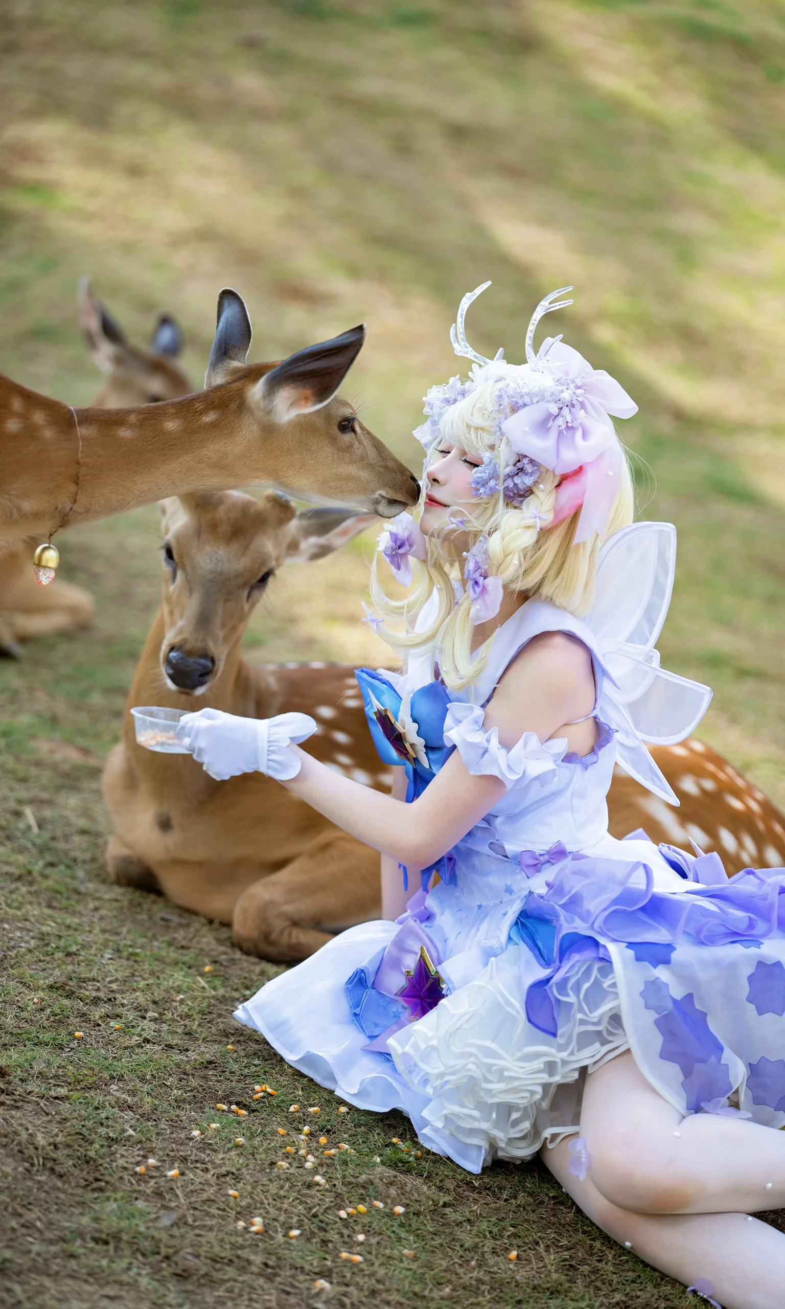【精灵风cos】在蓝紫色绣球花海里的静谧时光 - 第 10 张