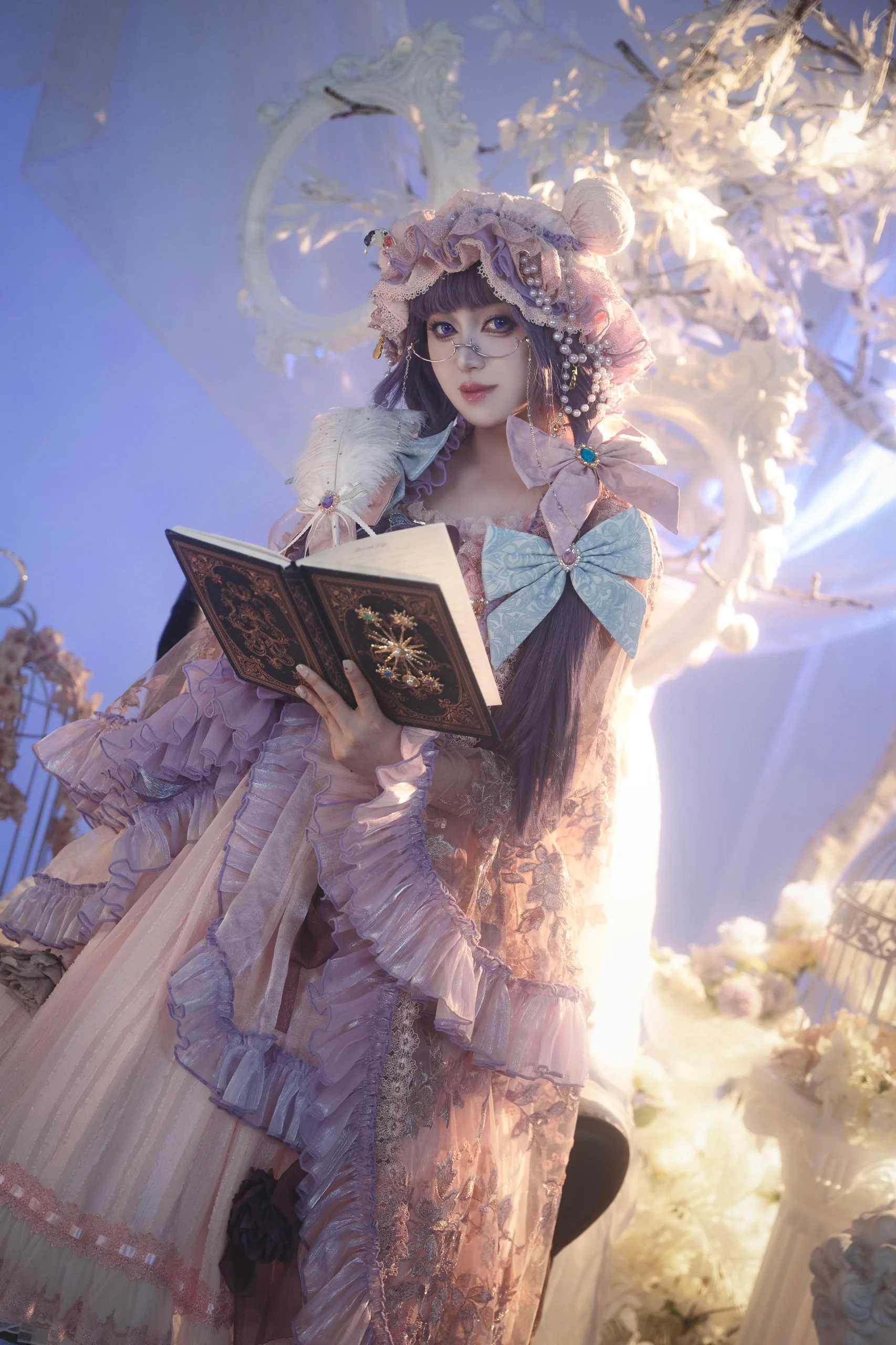 【帕秋莉cos】东方project，静谧书香与慵懒光影 - 第 3 张