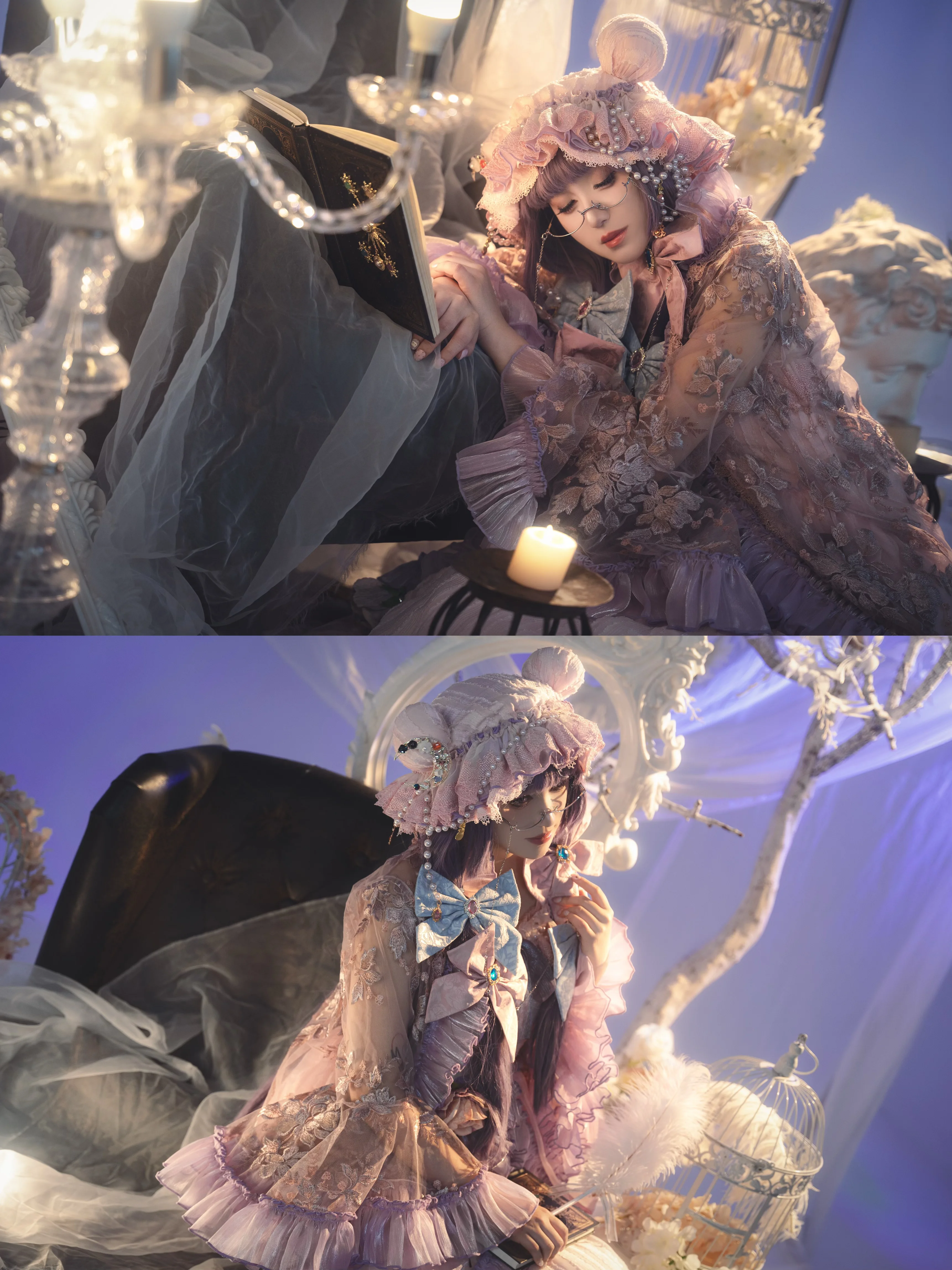 【帕秋莉cos】东方project，静谧书香与慵懒光影 - 第 4 张