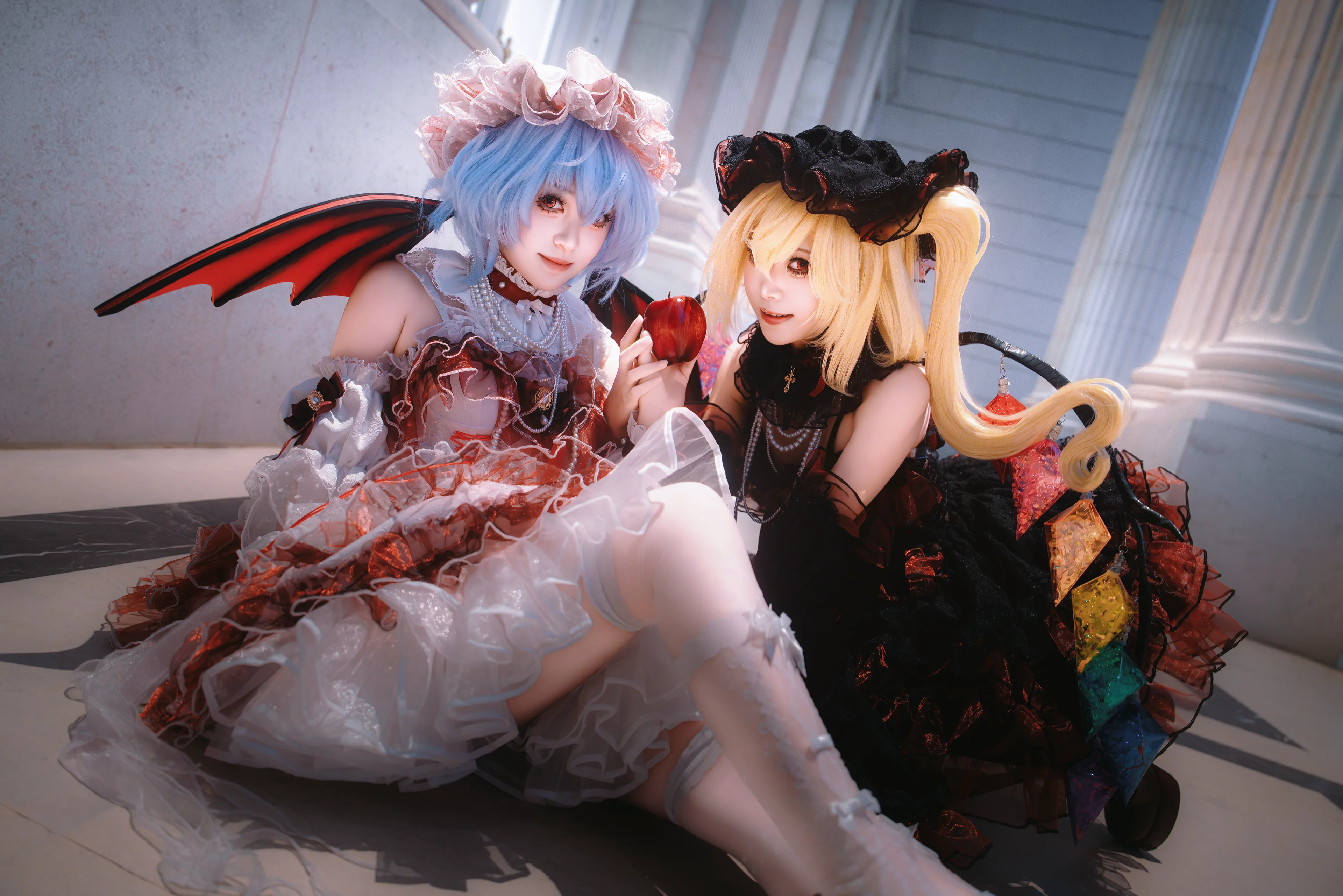 【蕾米莉亚&芙兰朵露cos】东方project红魔馆双子永夜序曲正片 - 第 1 张