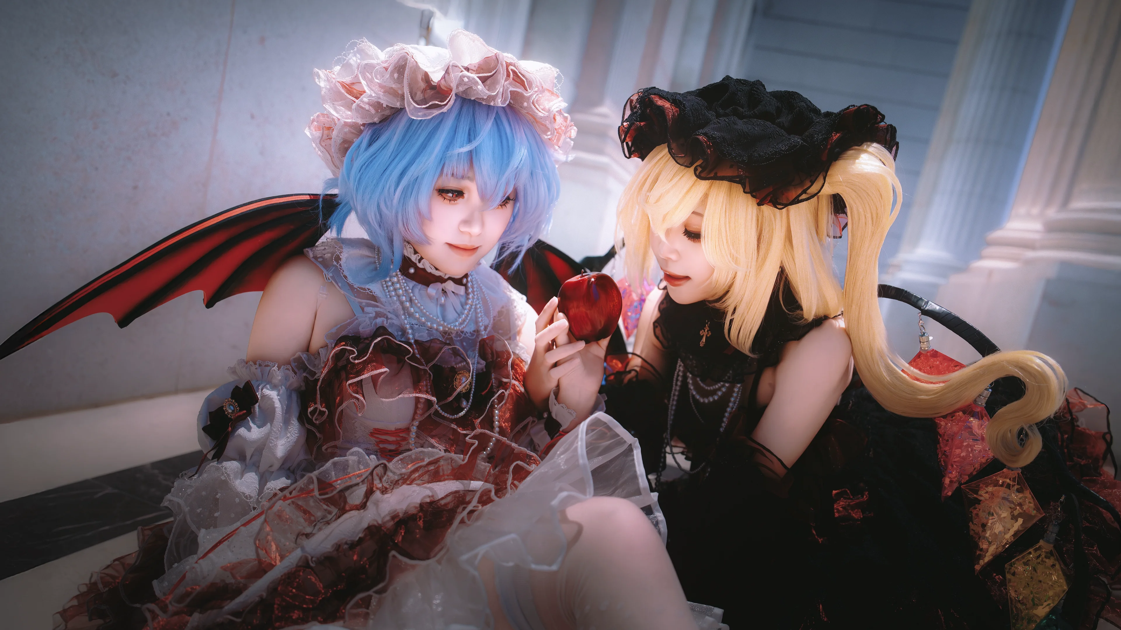 【蕾米莉亚&芙兰朵露cos】东方project红魔馆双子永夜序曲正片 - 第 2 张
