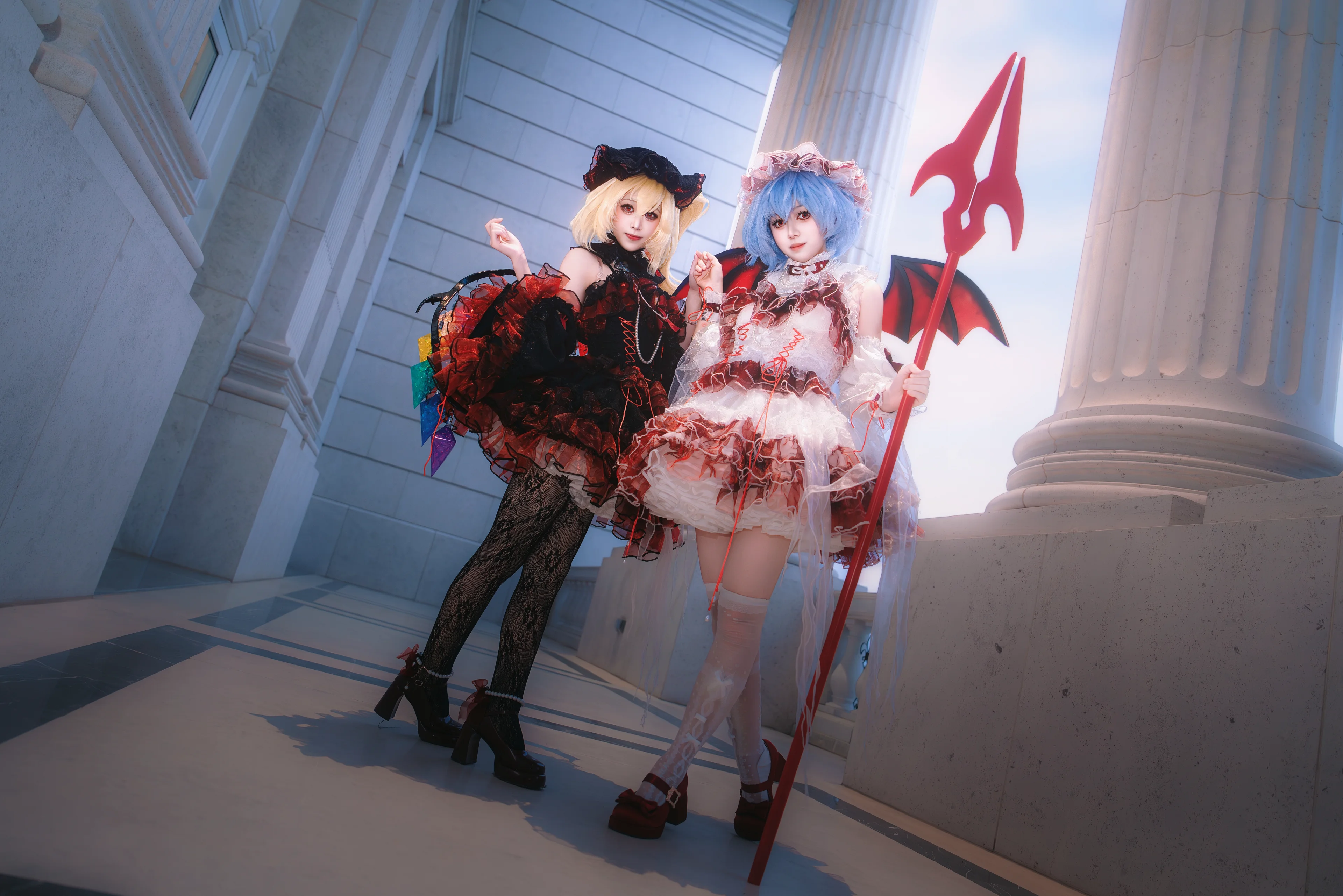 【蕾米莉亚&芙兰朵露cos】东方project红魔馆双子永夜序曲正片