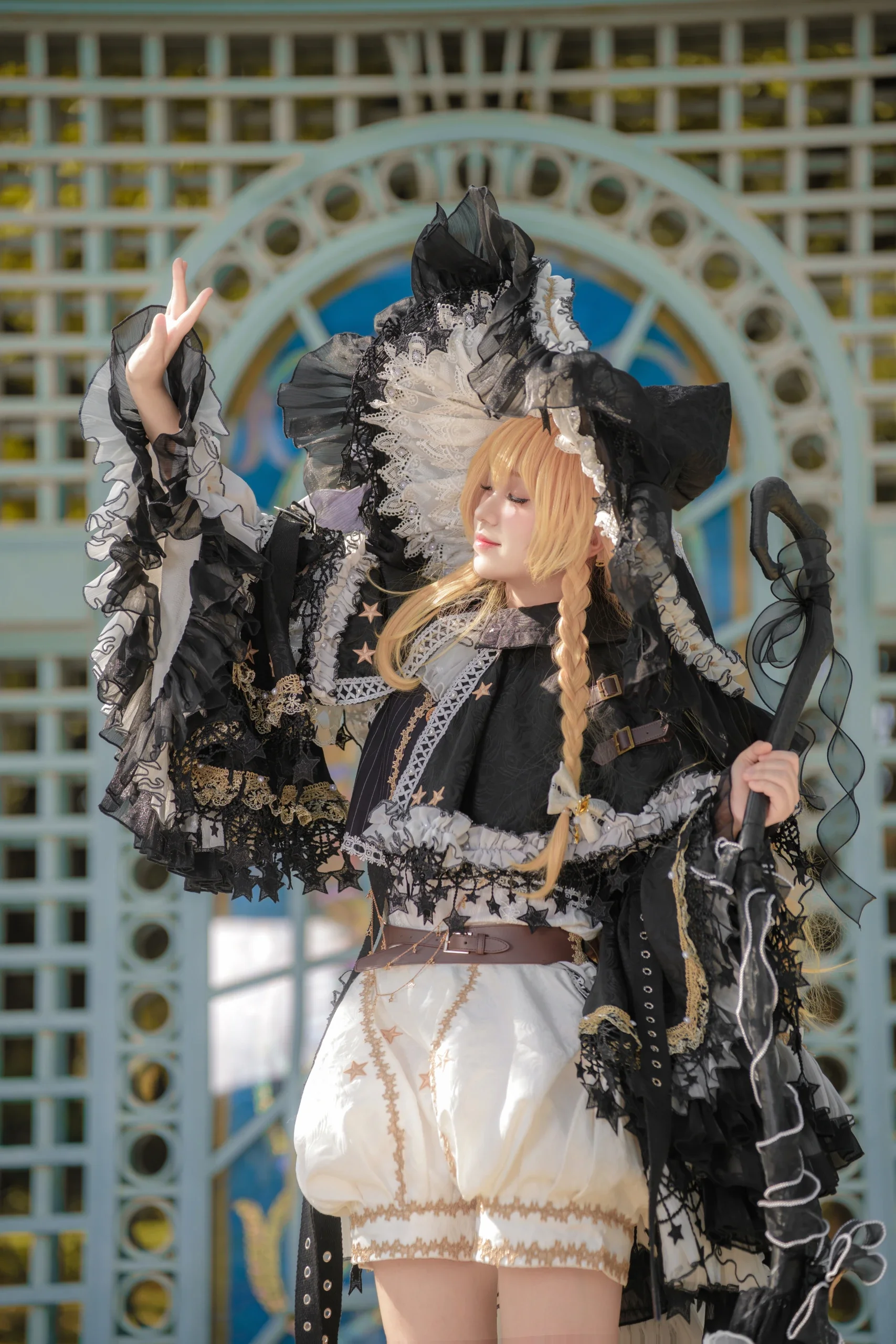 【霧雨魔理沙cos】黑白魔法使的噴泉與陽光外拍記錄 - 第 1 張