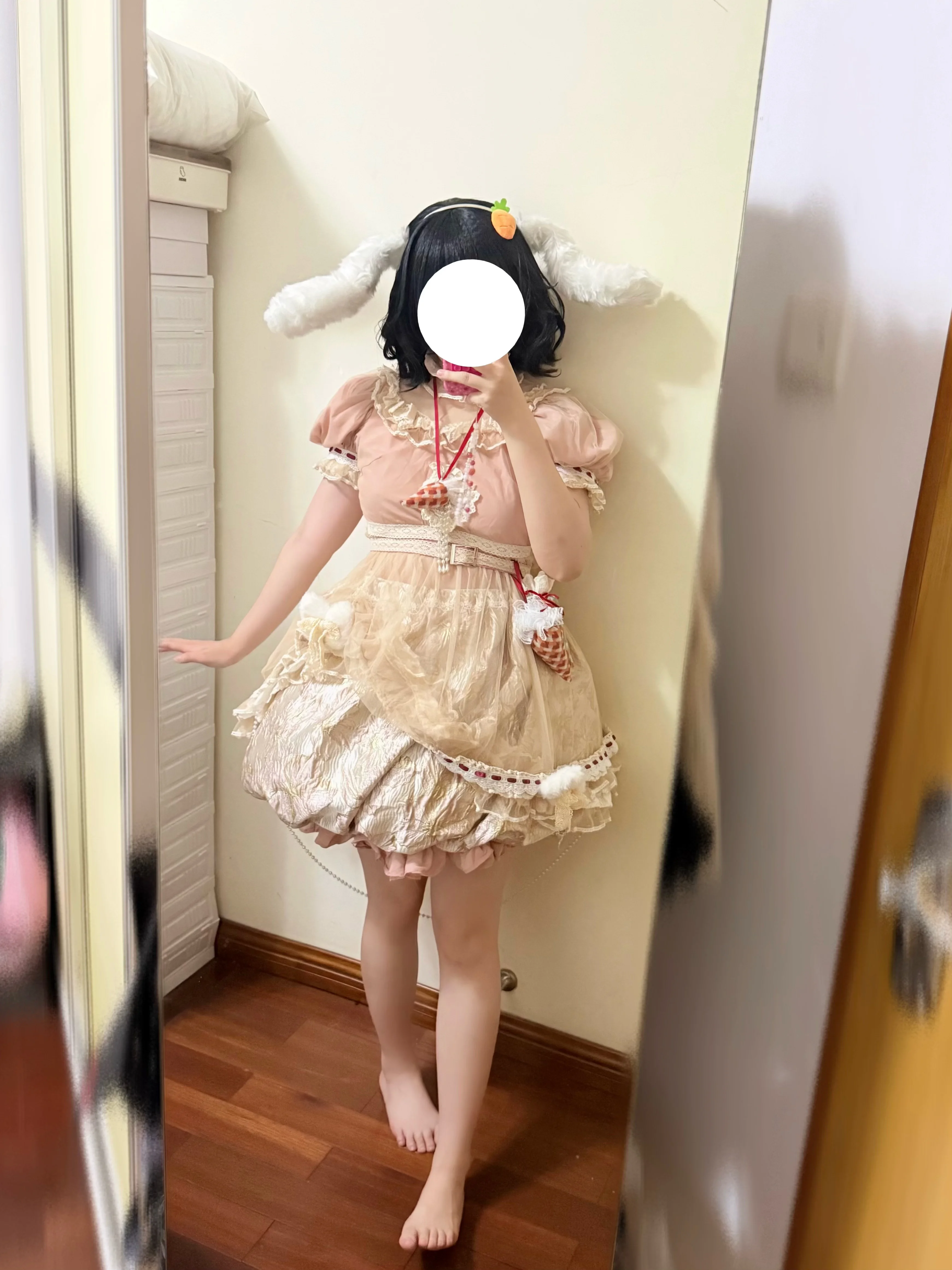 【因幡帝cos】来自东方Project的狡兔，赤脚兔耳造型 - 第 2 张