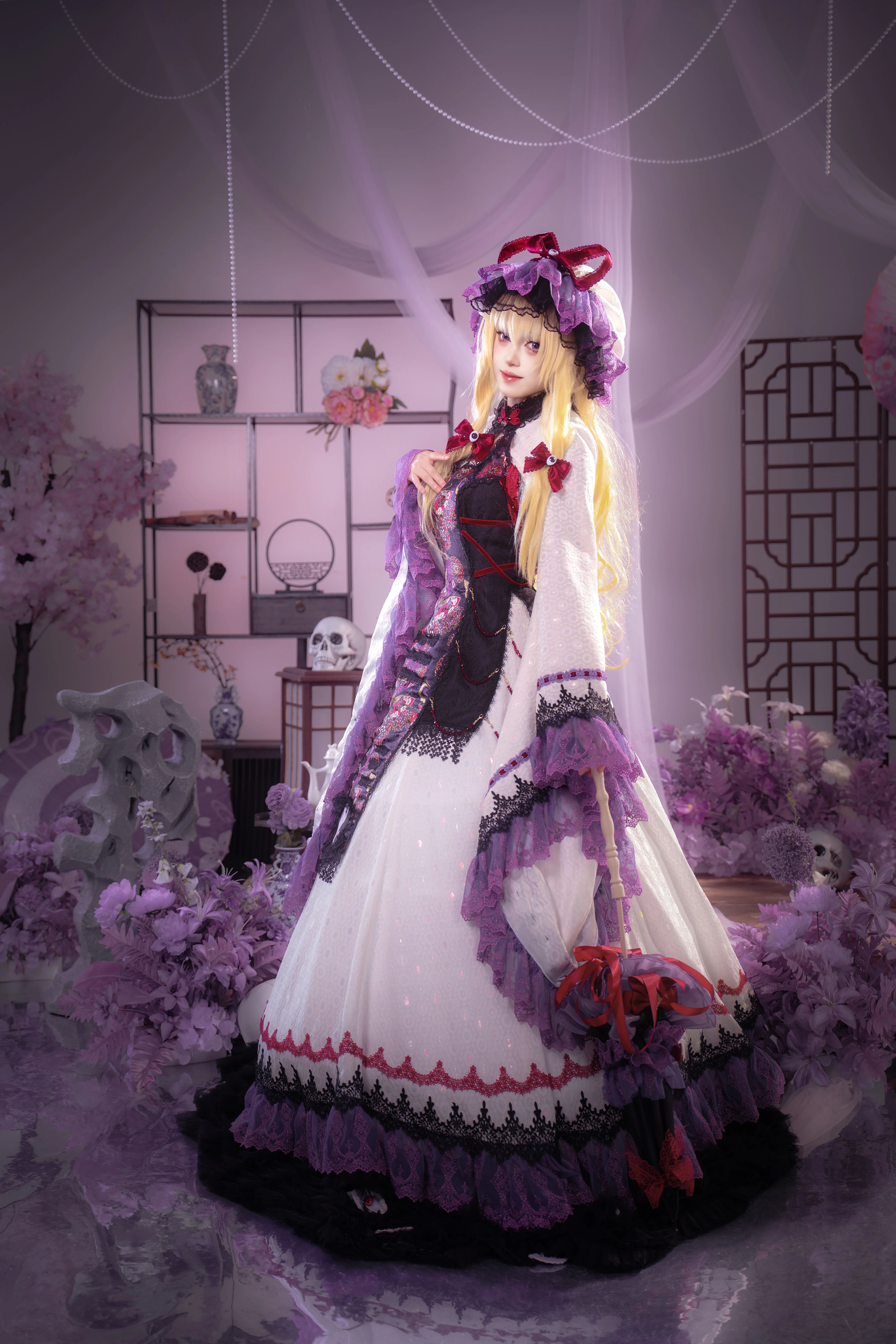 【八云紫cos】东方project隙间紫影造型与拍摄分享