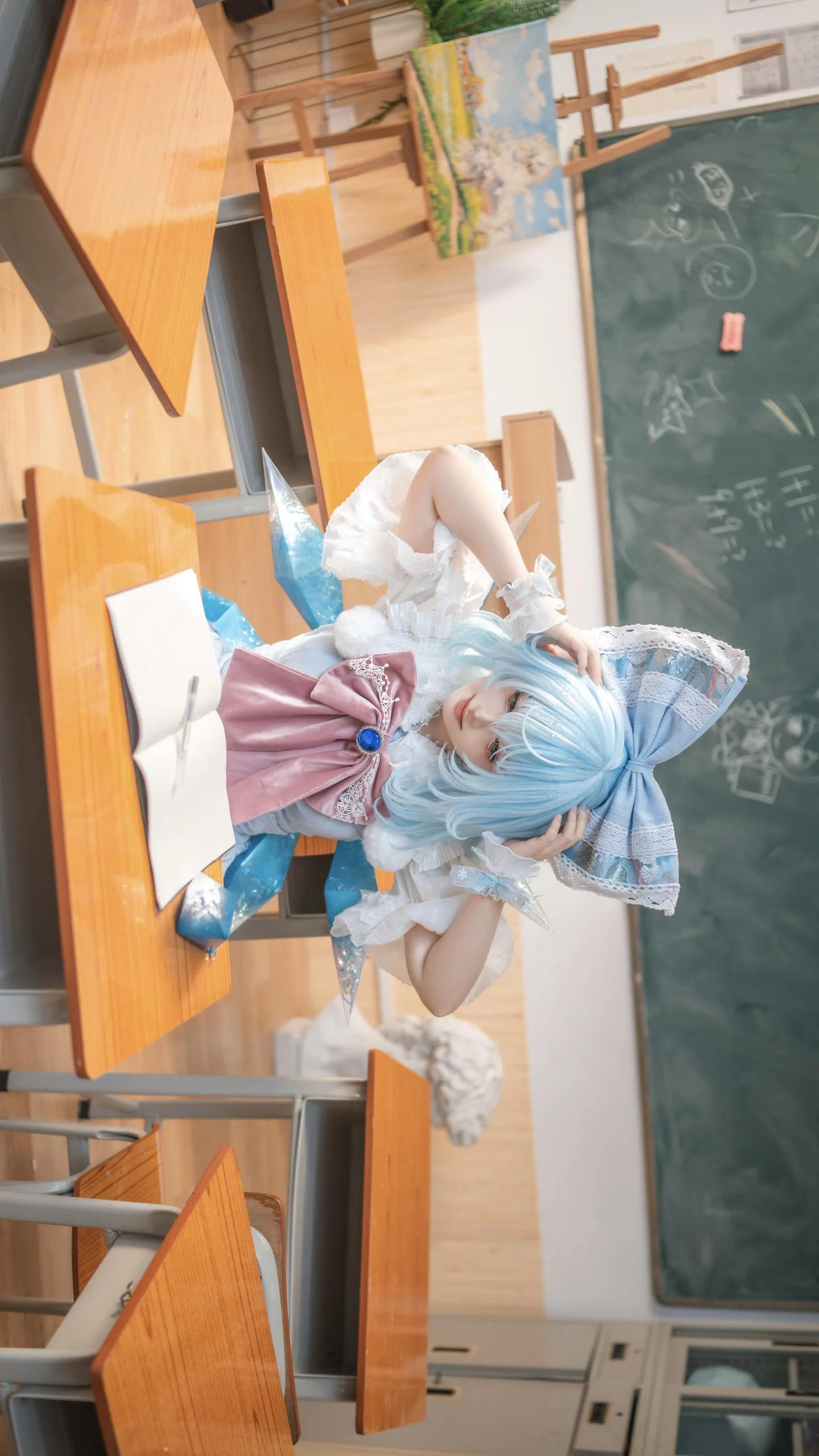 【琪露诺cos】东方project，午后的完美算数教室正片分享 - 第 5 张