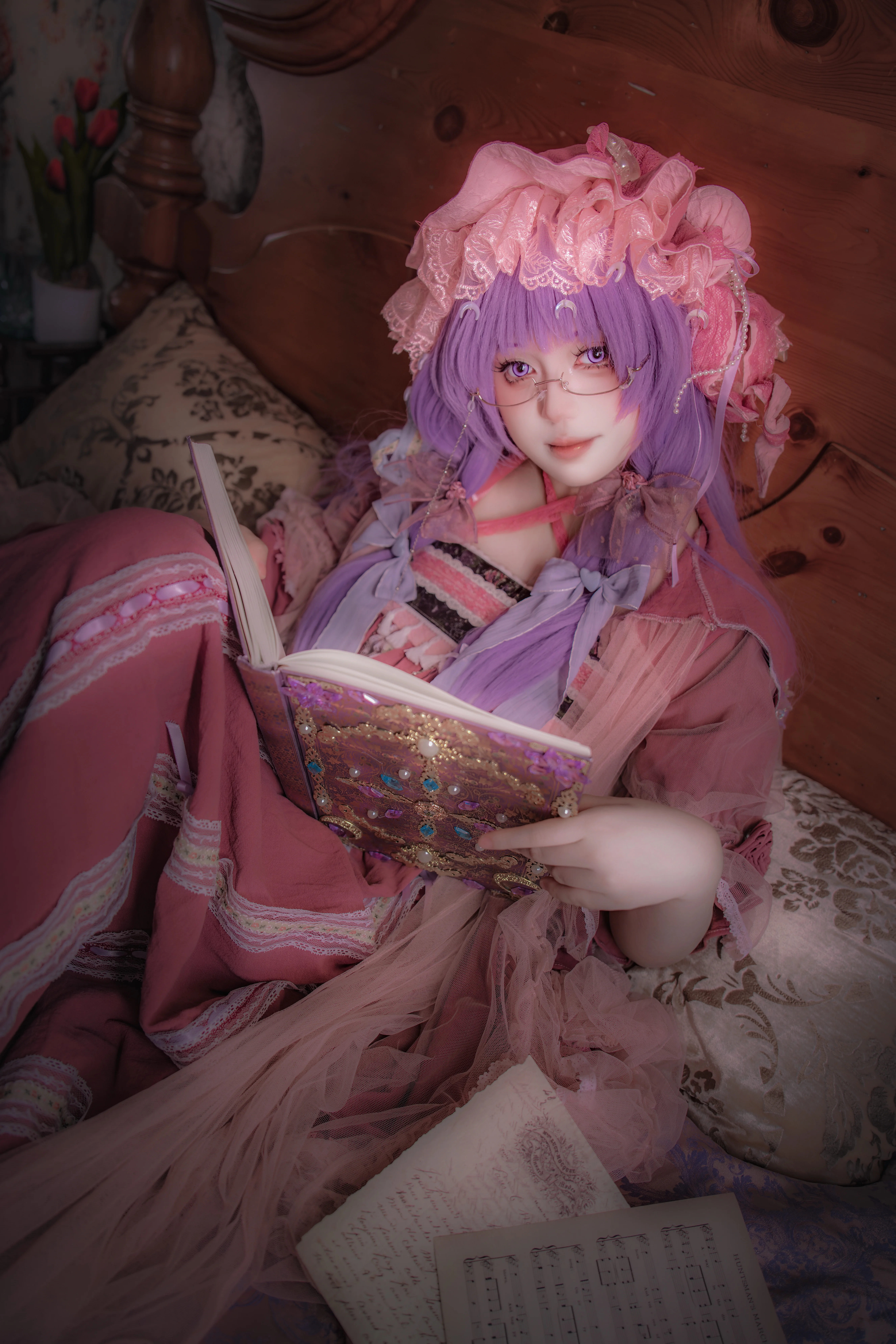 【帕秋莉cos】东方Project里的静谧魔法时光 - 第 4 张