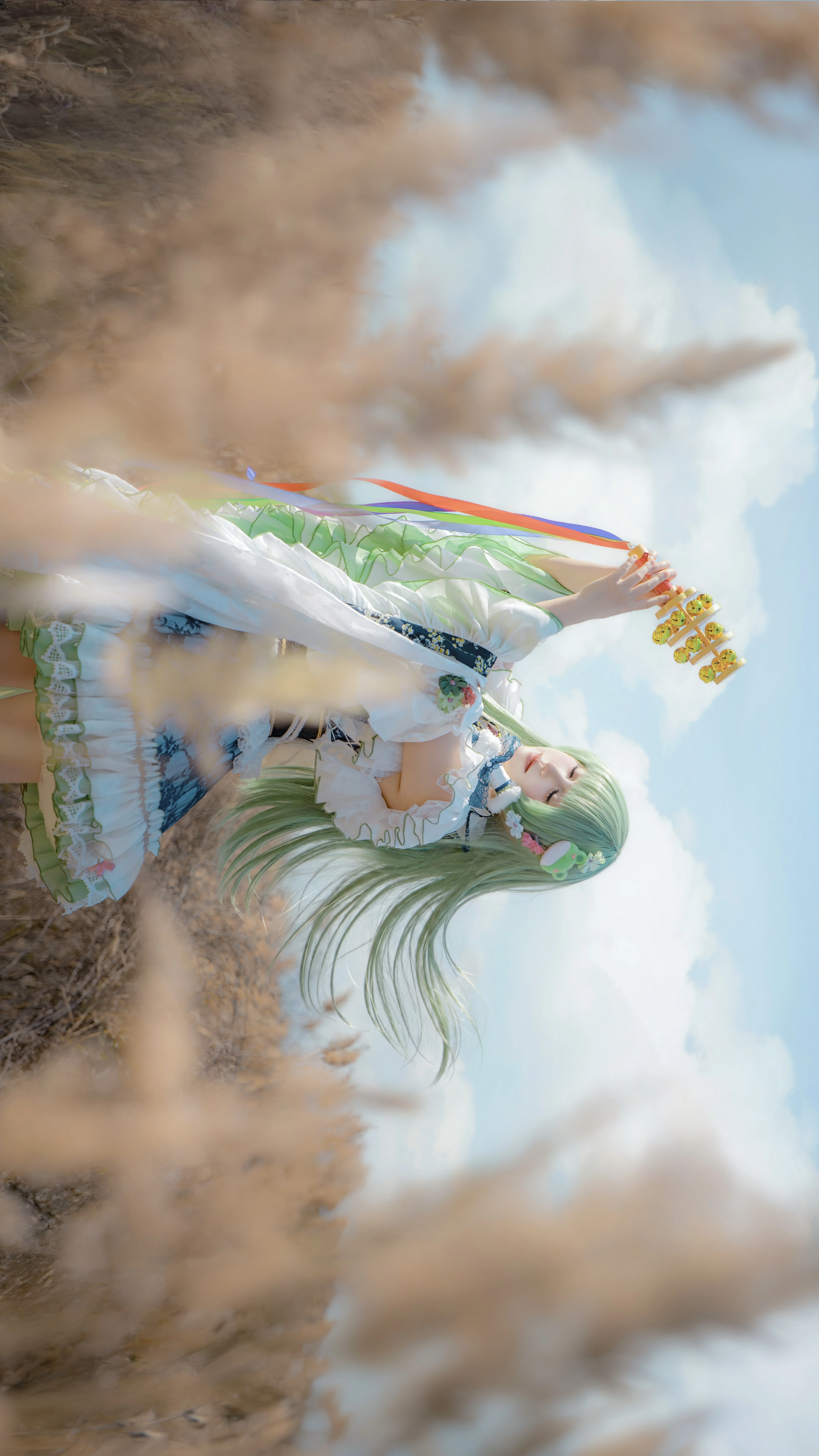 【東風谷早苗cos】東方project 風中的奇蹟 - 第 1 張