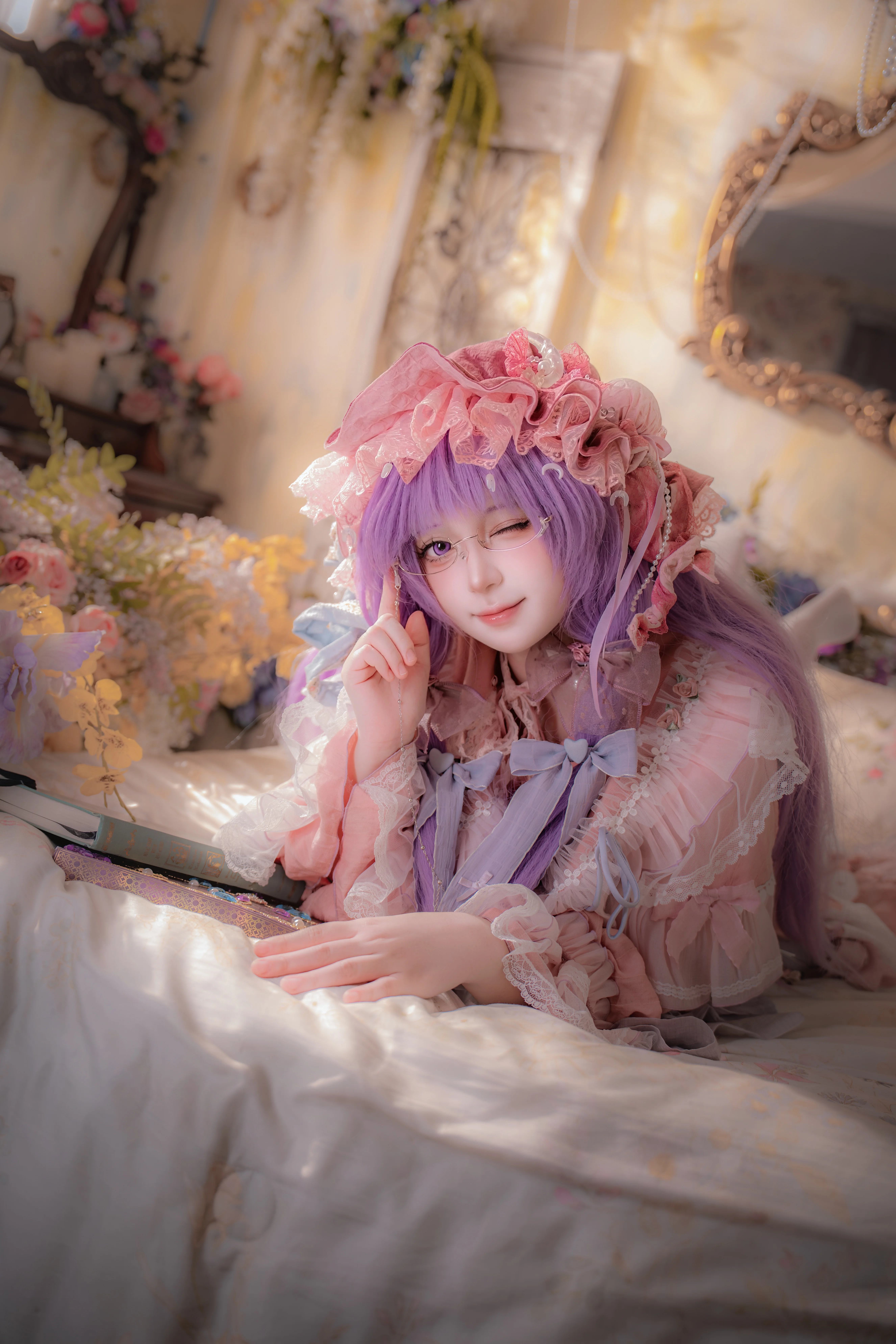 【帕秋莉cos】东方project的魔女，藏书室里的午后时光 - 第 1 张