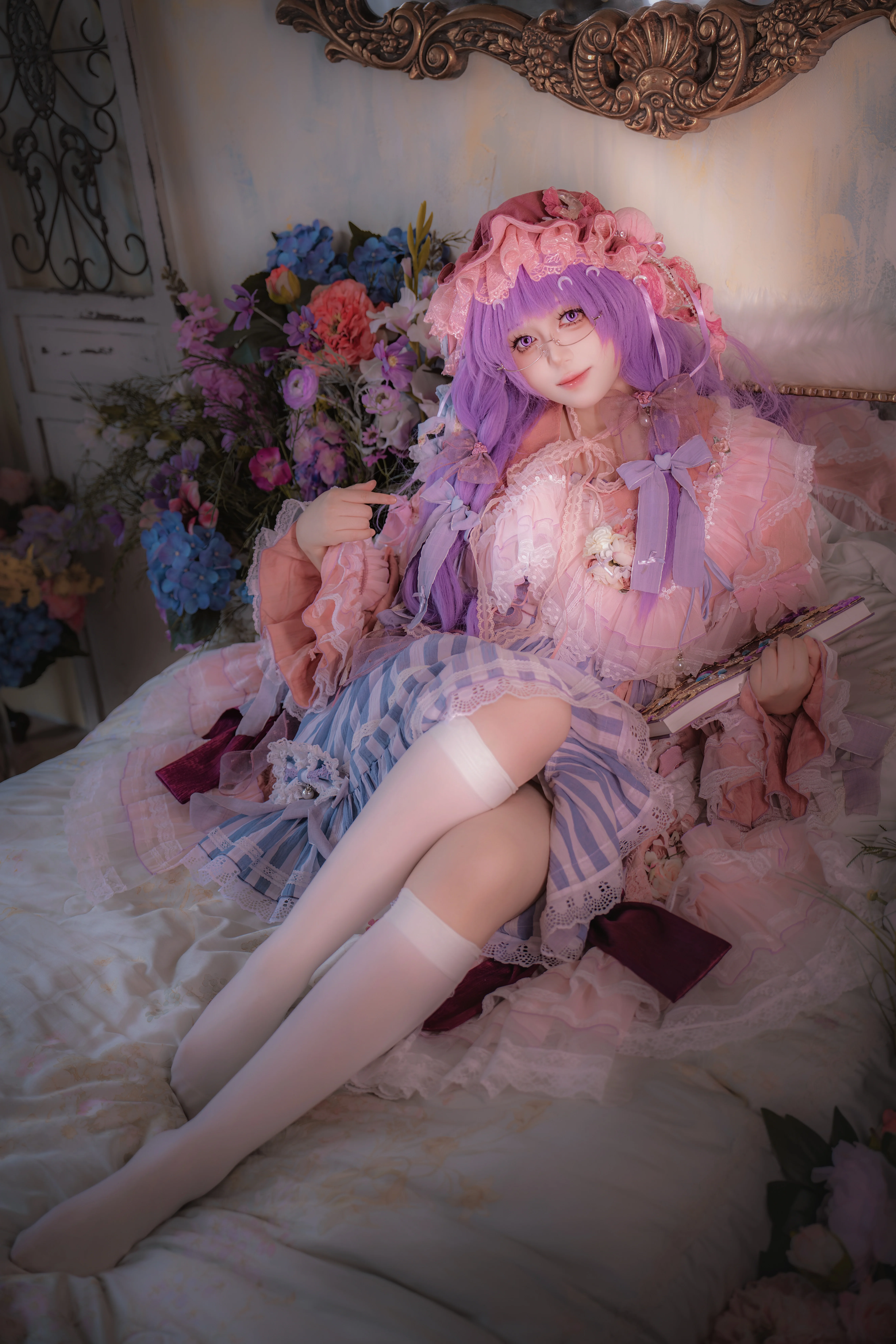 【帕秋莉cos】东方project的魔女，藏书室里的午后时光