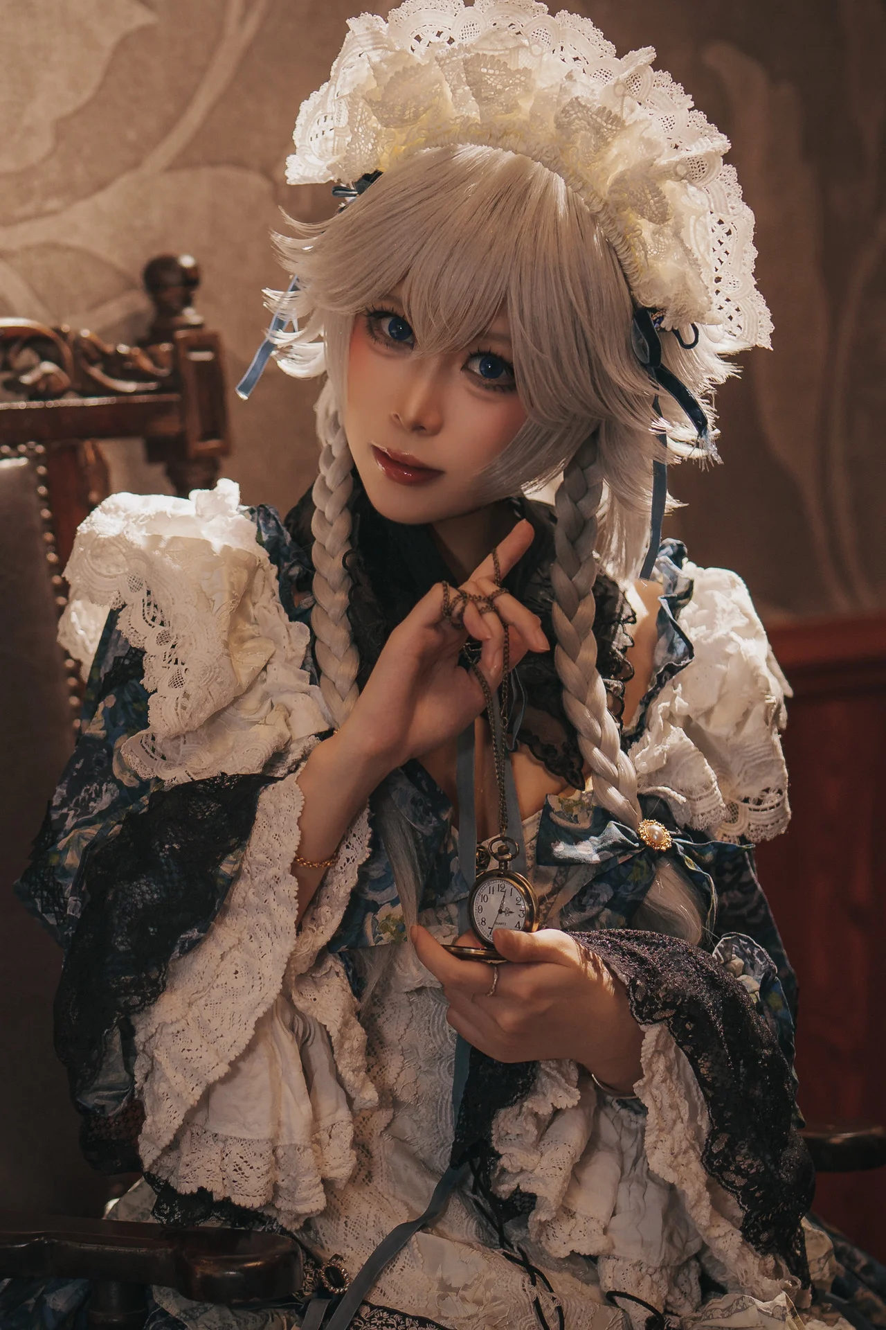 【十六夜咲夜cos】晚安，伴着怀表滴答声的静谧之夜 - 第 2 张