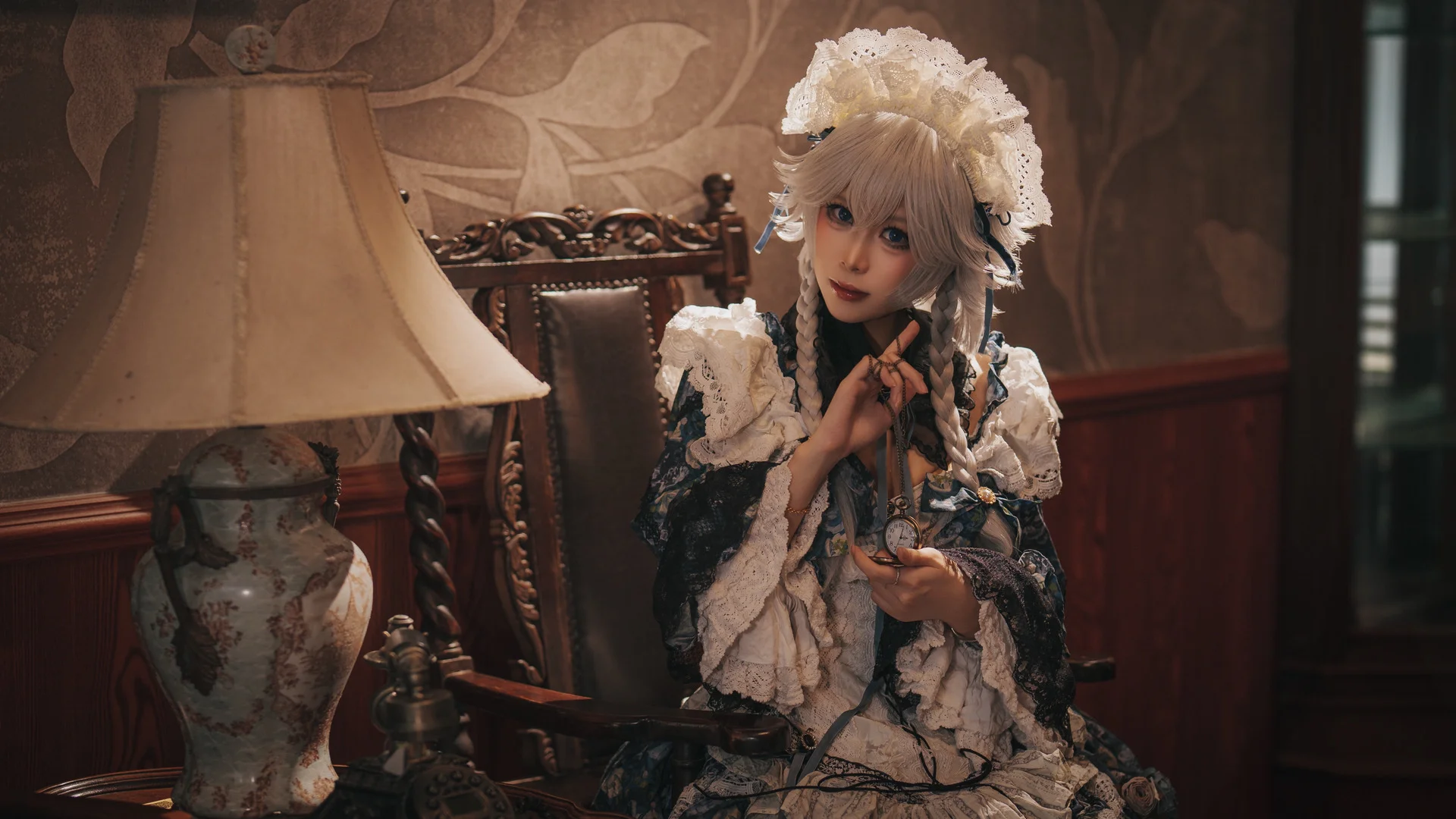 【十六夜咲夜cos】晚安，伴着怀表滴答声的静谧之夜 - 第 4 张