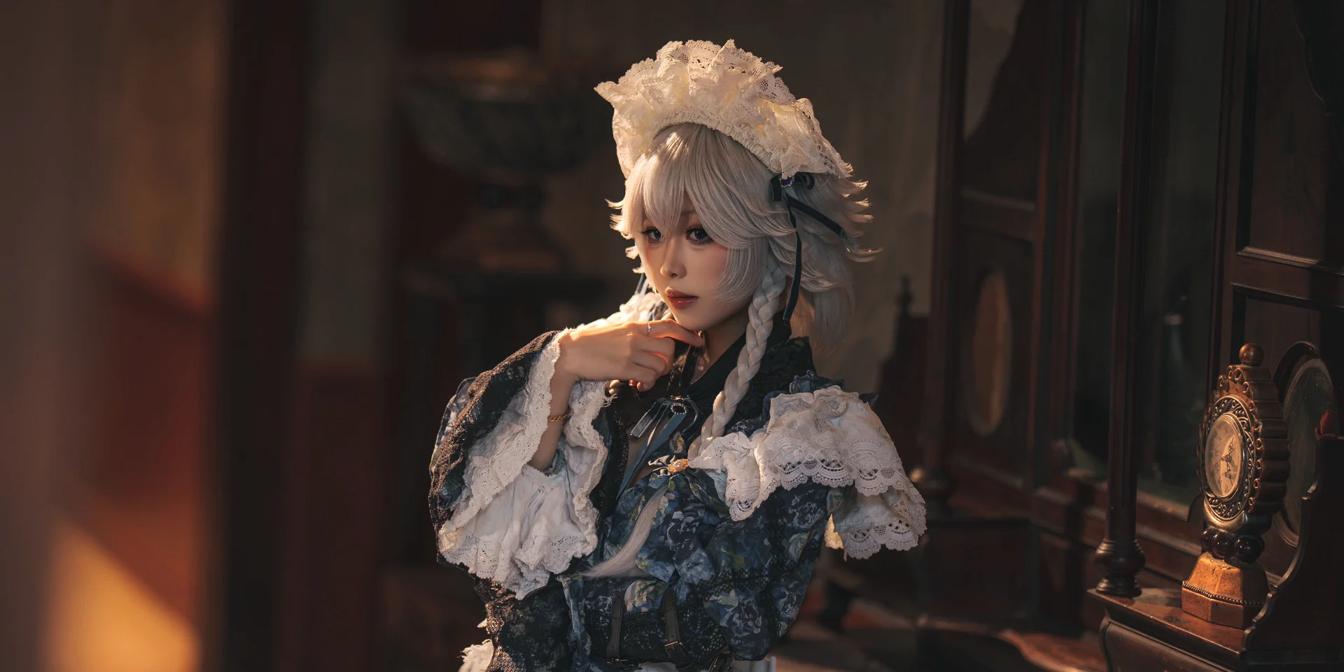 【十六夜咲夜cos】晚安，伴着怀表滴答声的静谧之夜 - 第 5 张