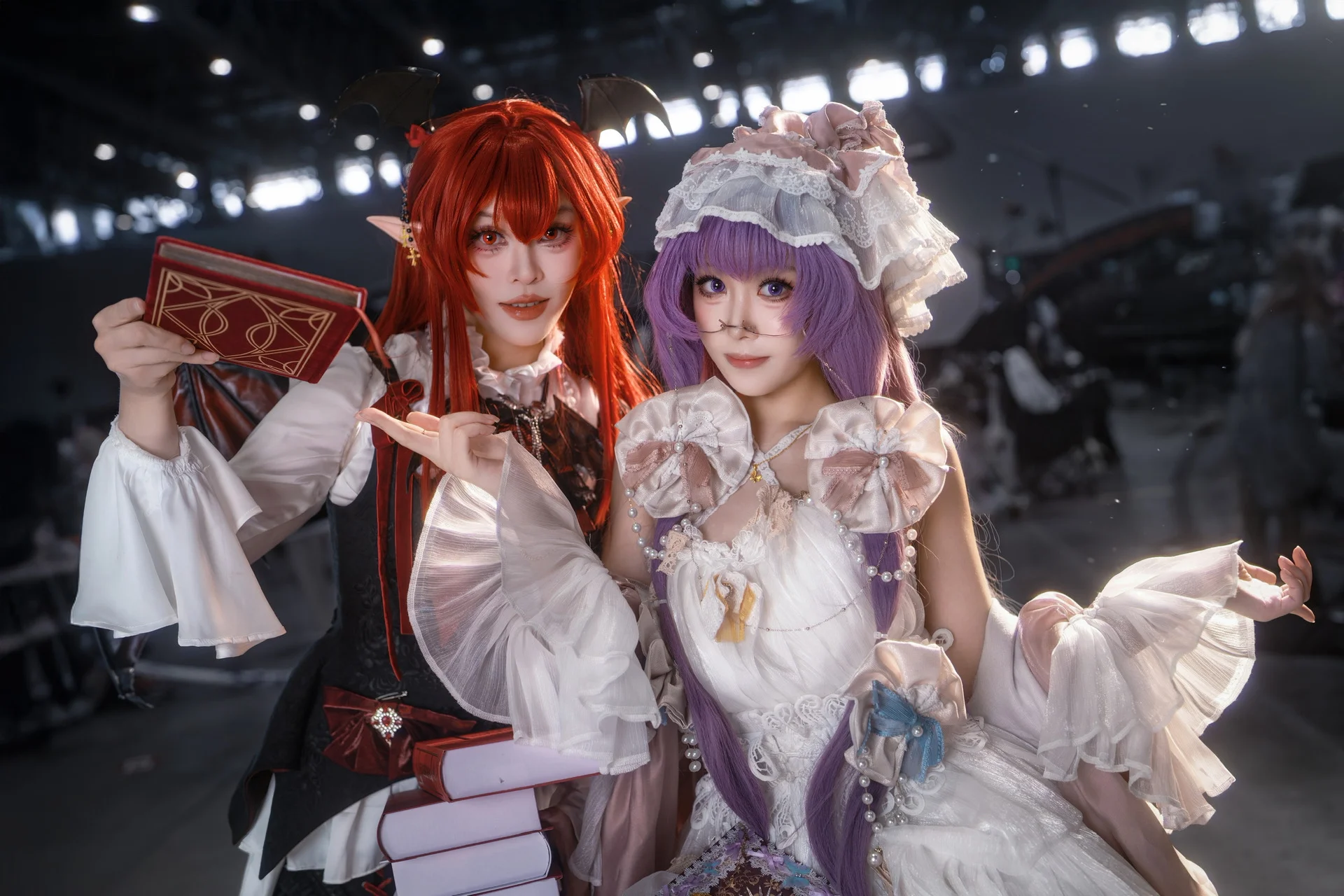【帕秋莉cos】东方project的魔法图书馆，与小恶魔的惬意场照分享 - 第 2 张
