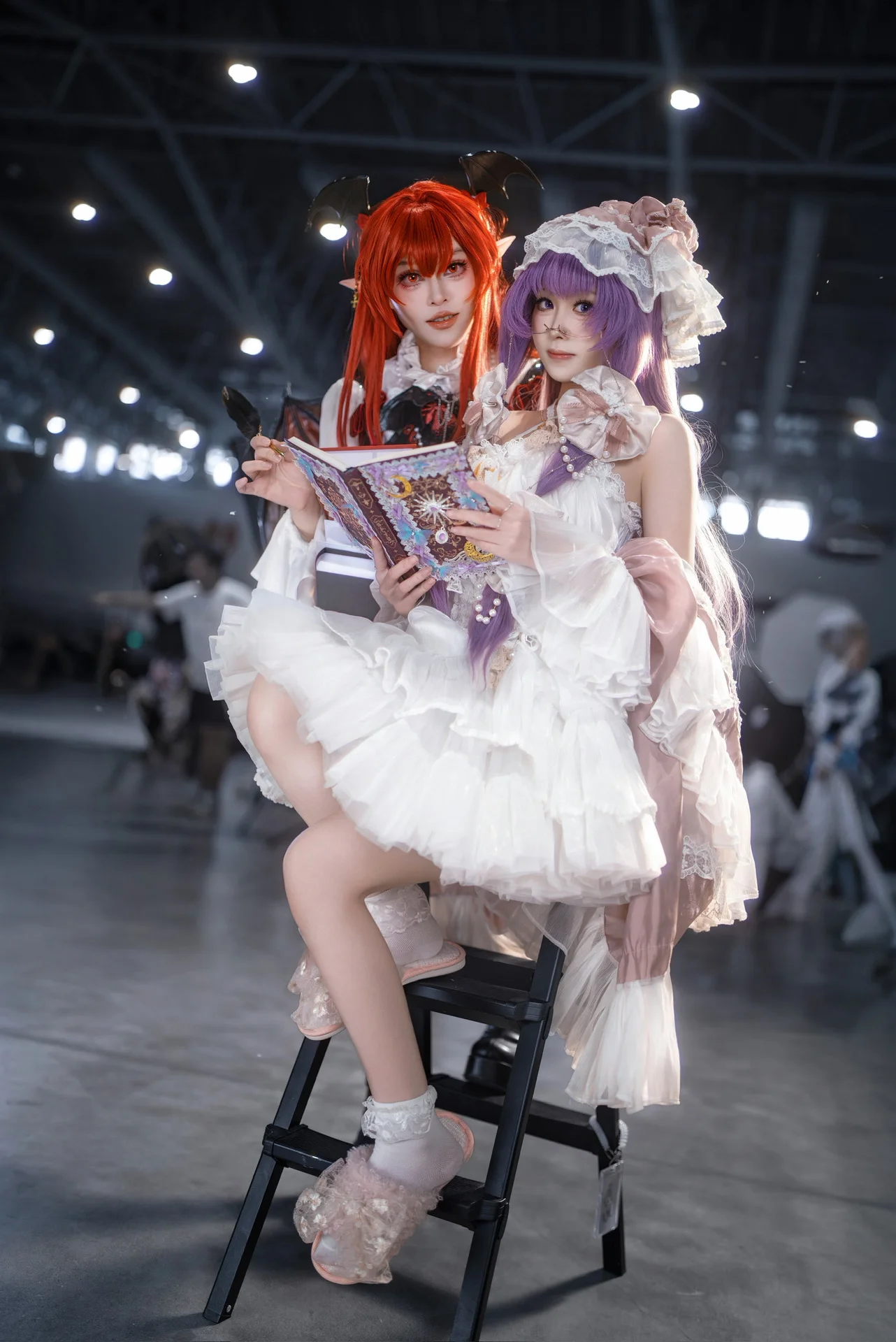 【帕秋莉cos】东方project的魔法图书馆，与小恶魔的惬意场照分享 - 第 3 张