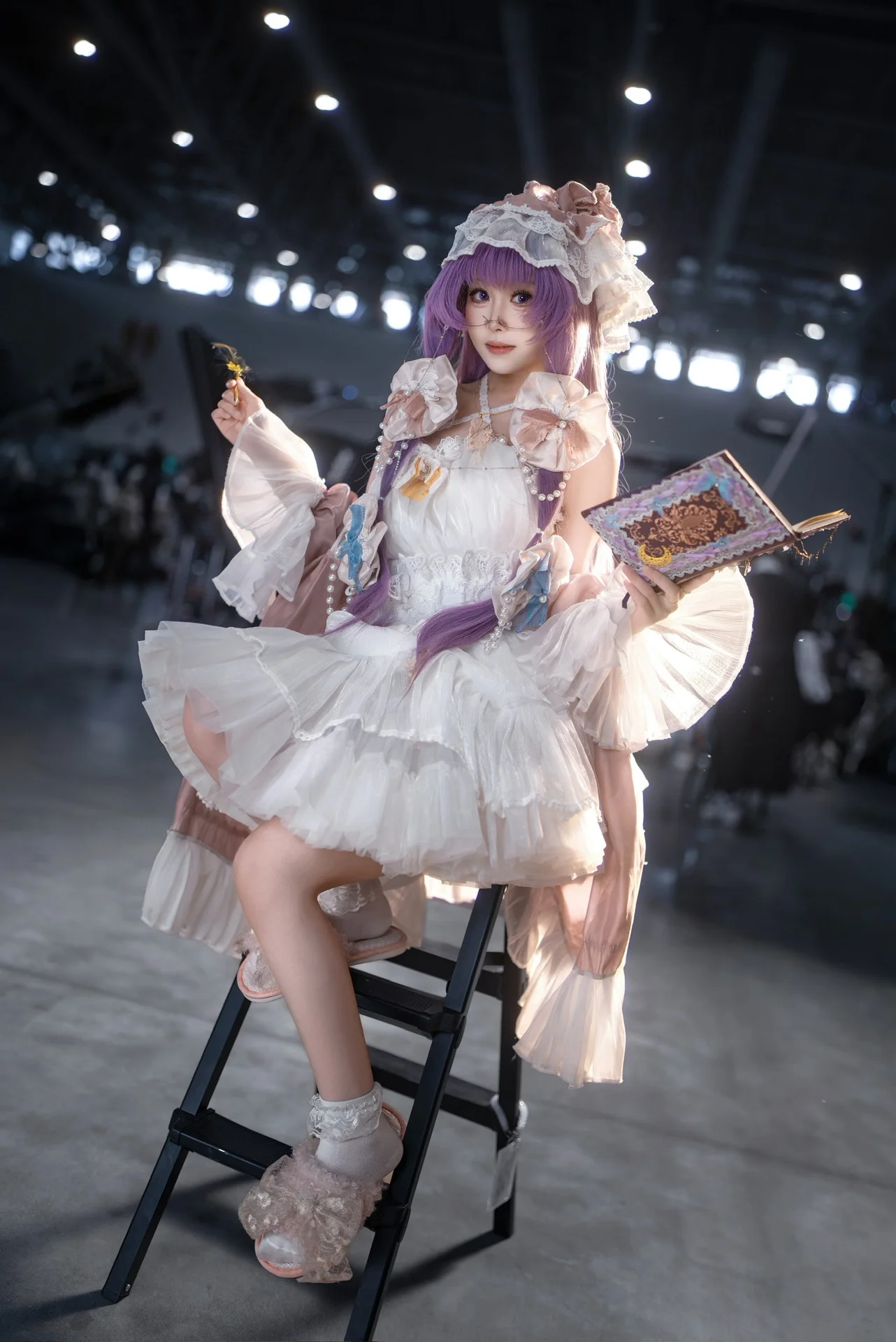【帕秋莉cos】东方project的魔法图书馆，与小恶魔的惬意场照分享