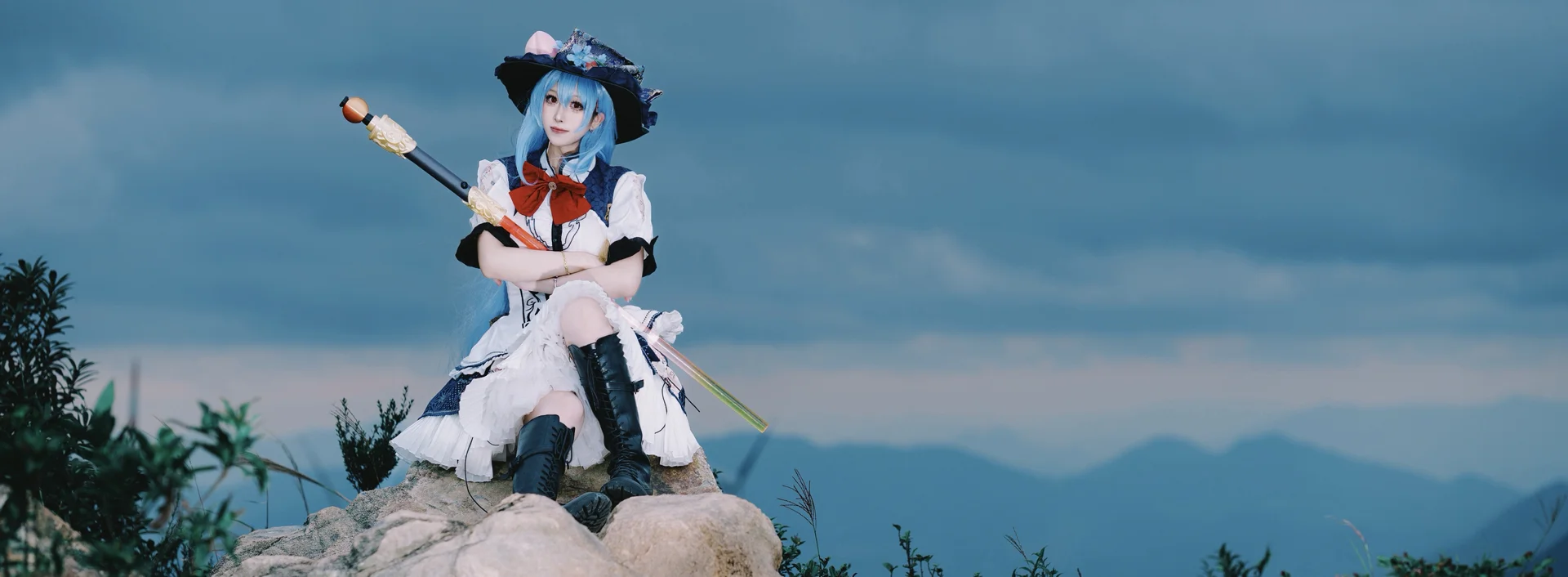 【比那名居天子cos】东方project，山顶风车下的魔法使 - 第 3 张