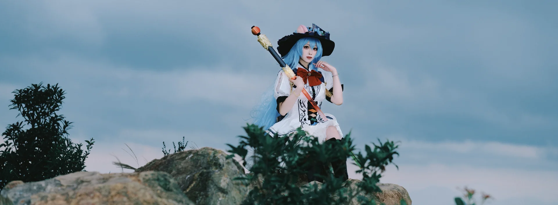 【比那名居天子cos】东方project，山顶风车下的魔法使 - 第 4 张