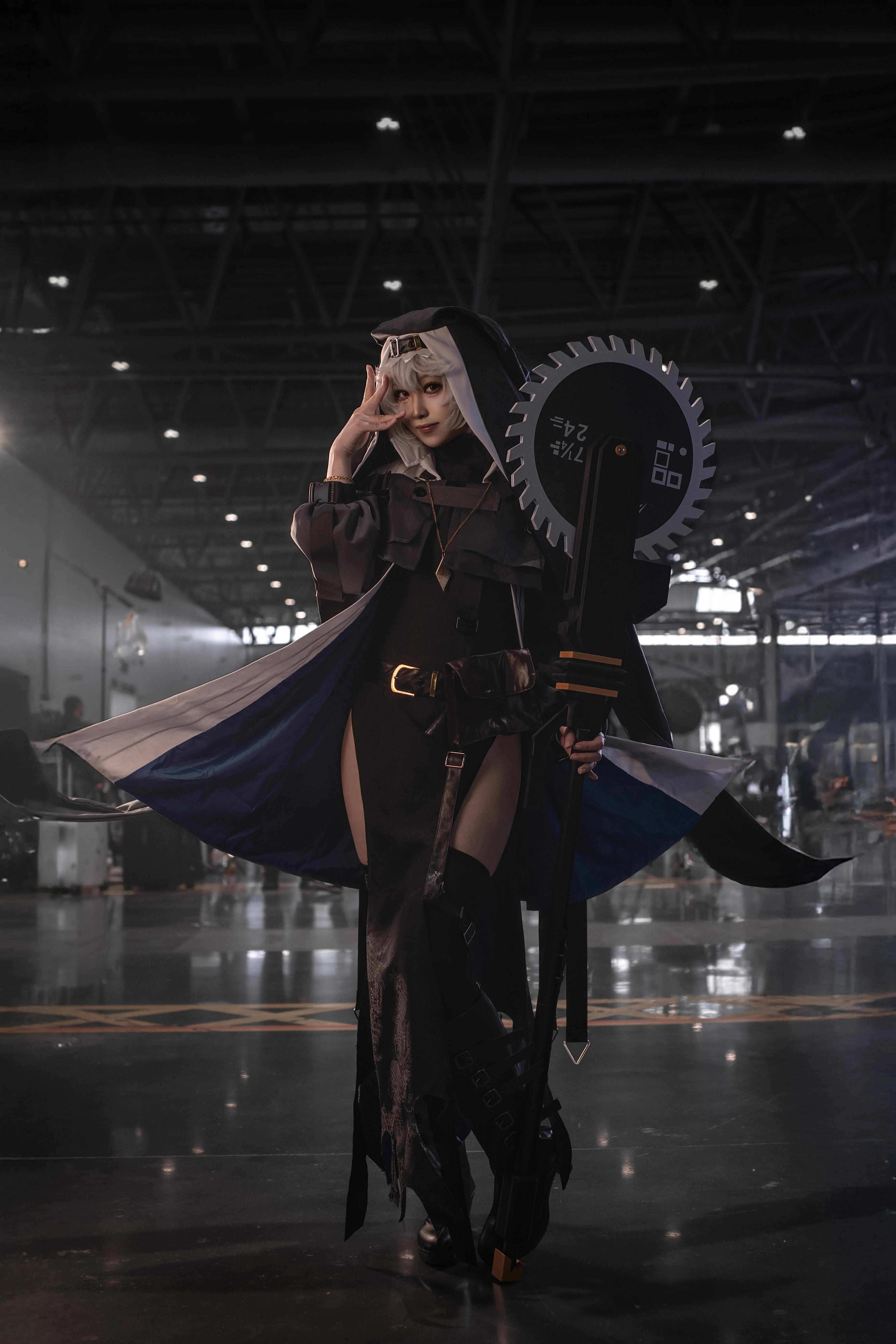 【幽灵鲨cos】明日方舟雅赛努斯复仇记，工业风场馆完成拍摄 - 第 1 张