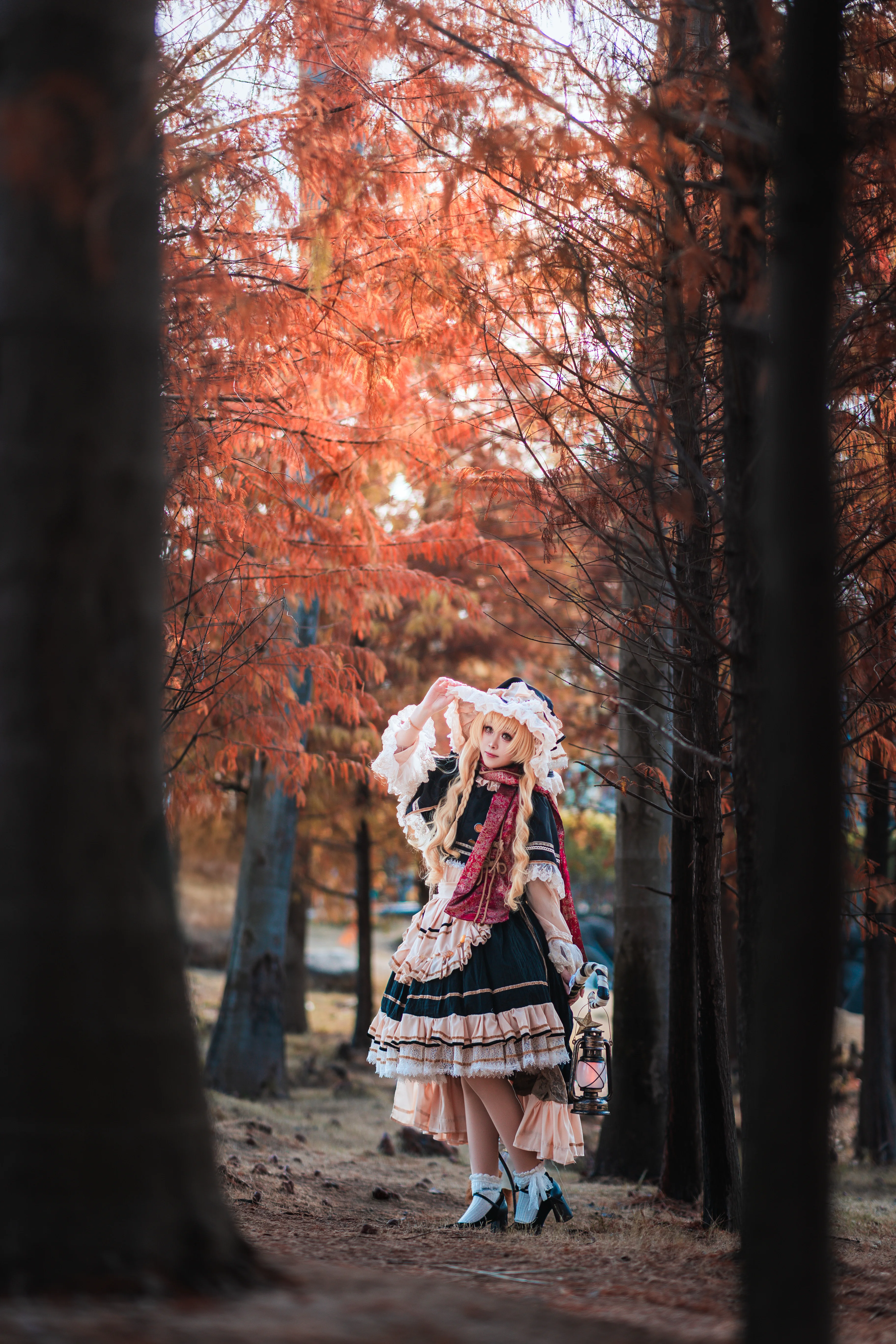 【雾雨魔理沙cos】落羽杉林中的魔法使 - 第 1 张