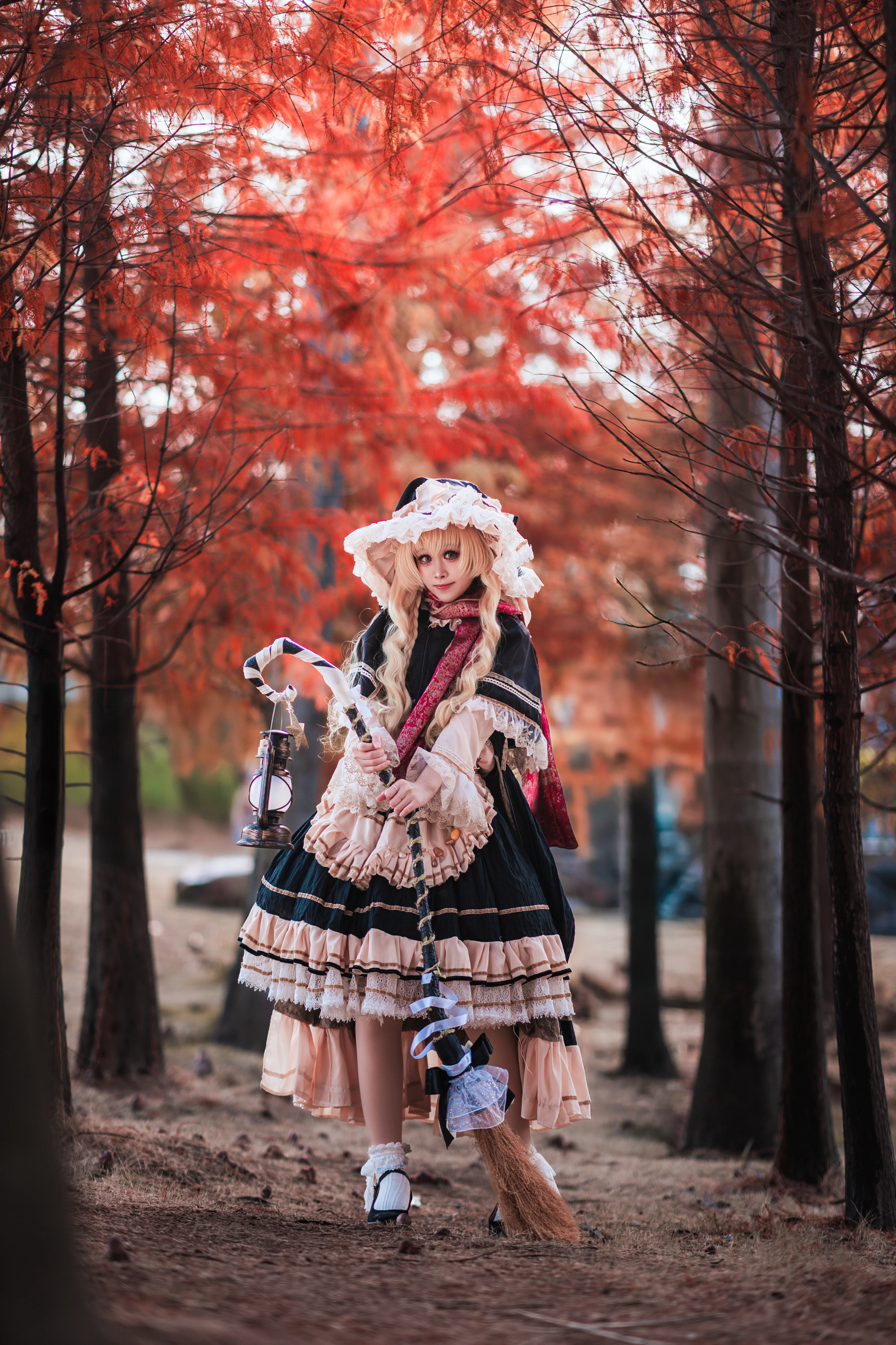 【雾雨魔理沙cos】落羽杉林中的魔法使 - 第 6 张