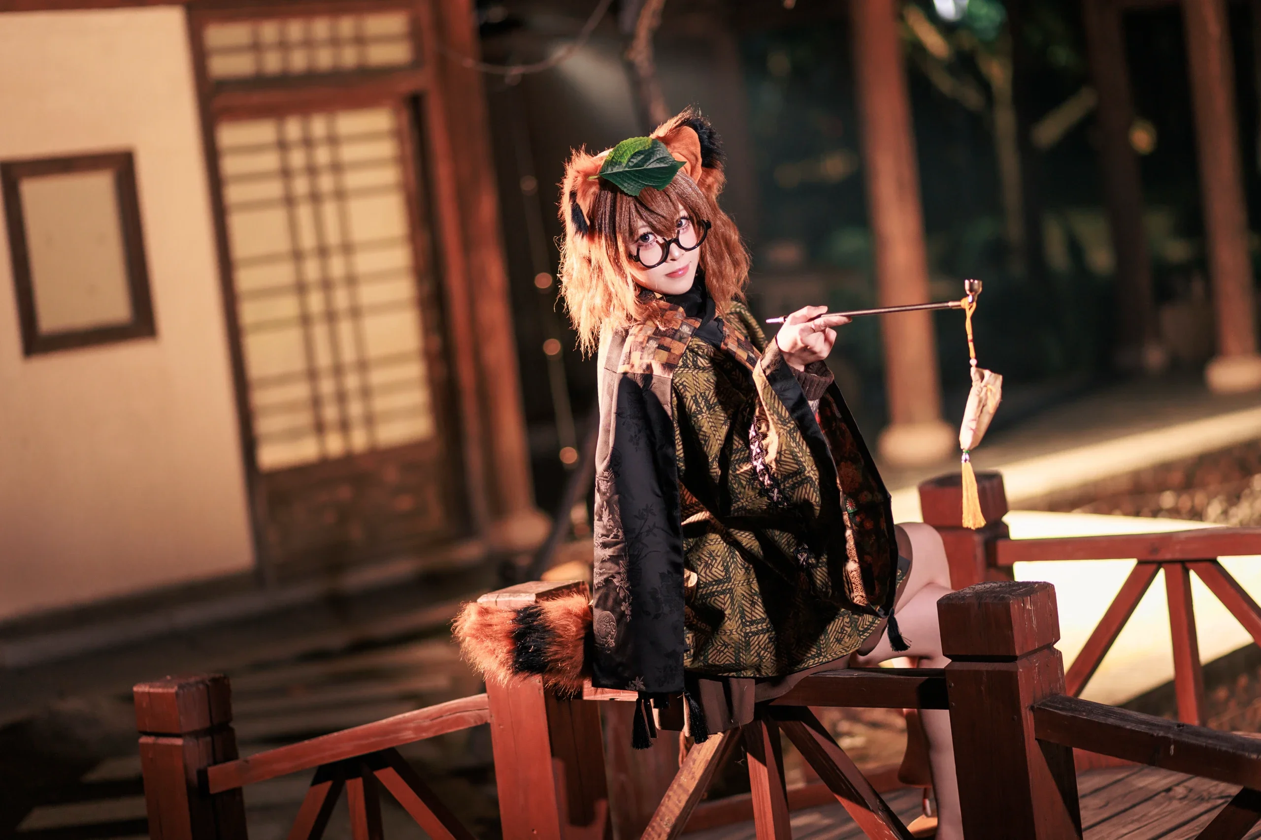 【东方project二岩猯藏cos】在日式庭院里圆了初中梦 - 第 2 张