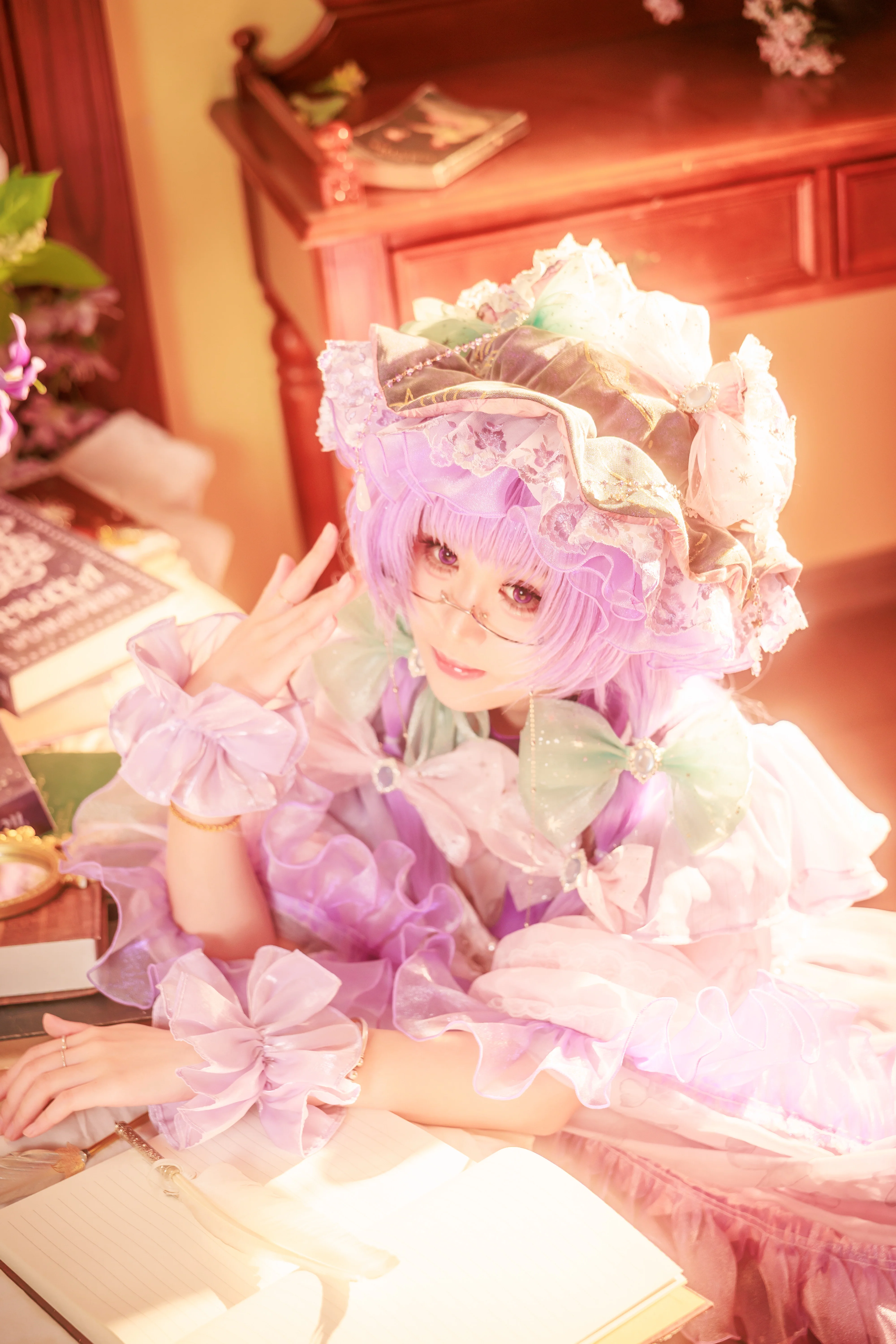 【帕秋莉cos】在东方Project的复古卧室里做一场梦 - 第 3 张
