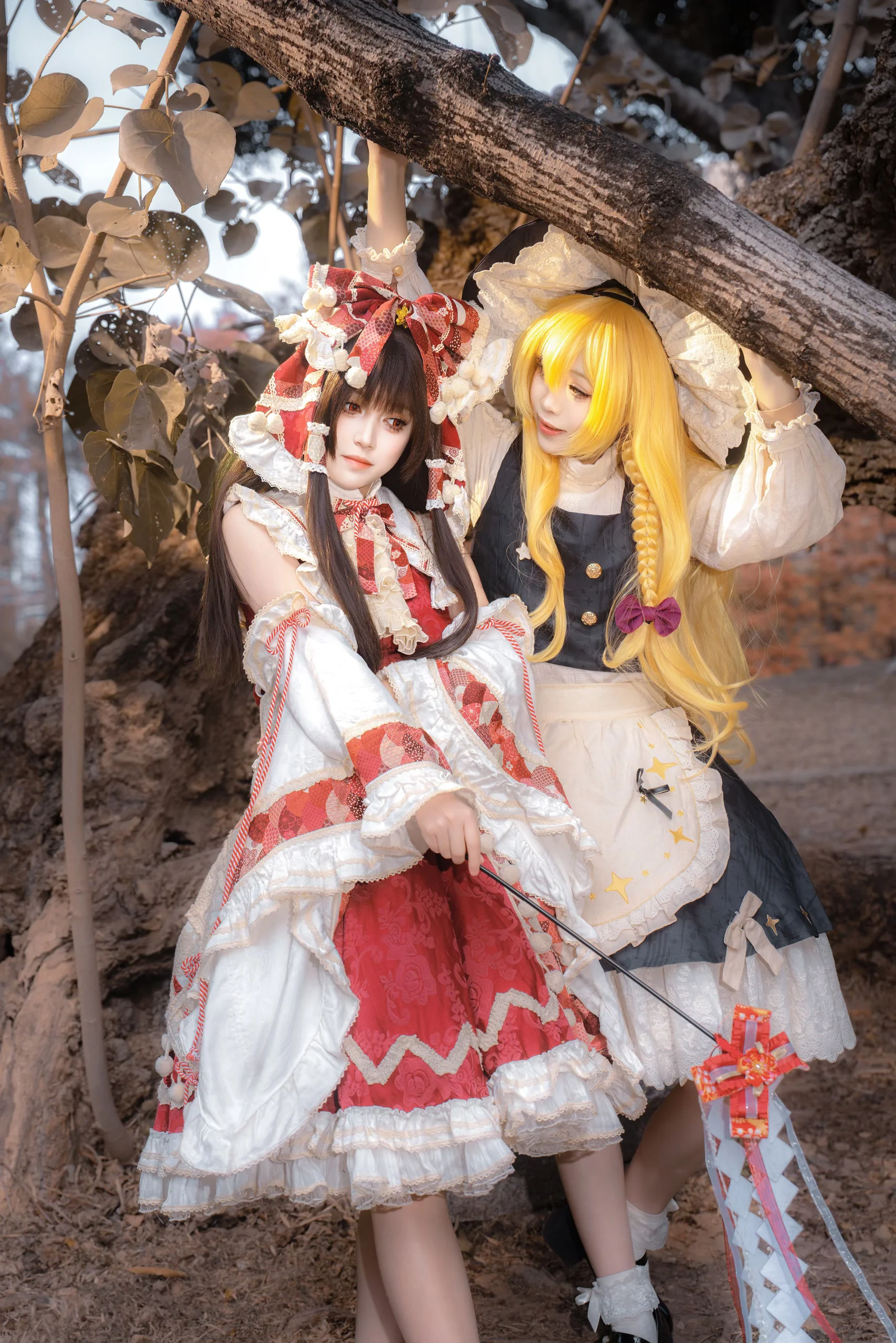 【霧雨魔理沙cos】東方project主角組，古樹下的自然光外景 - 第 2 張