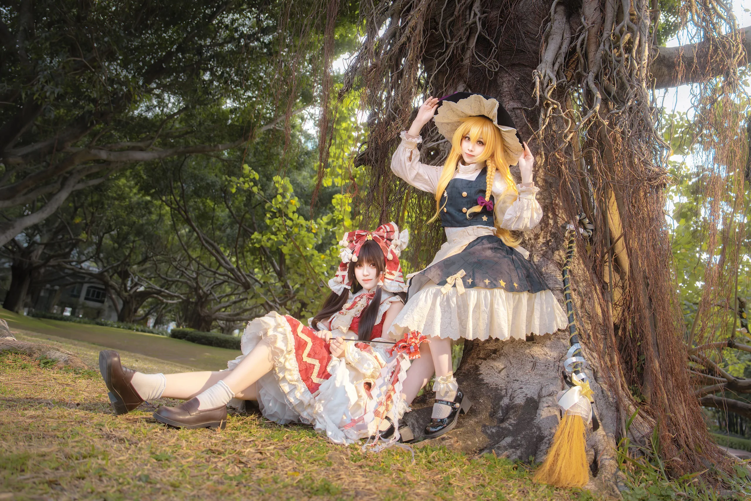 【霧雨魔理沙cos】東方project主角組，古樹下的自然光外景 - 第 3 張