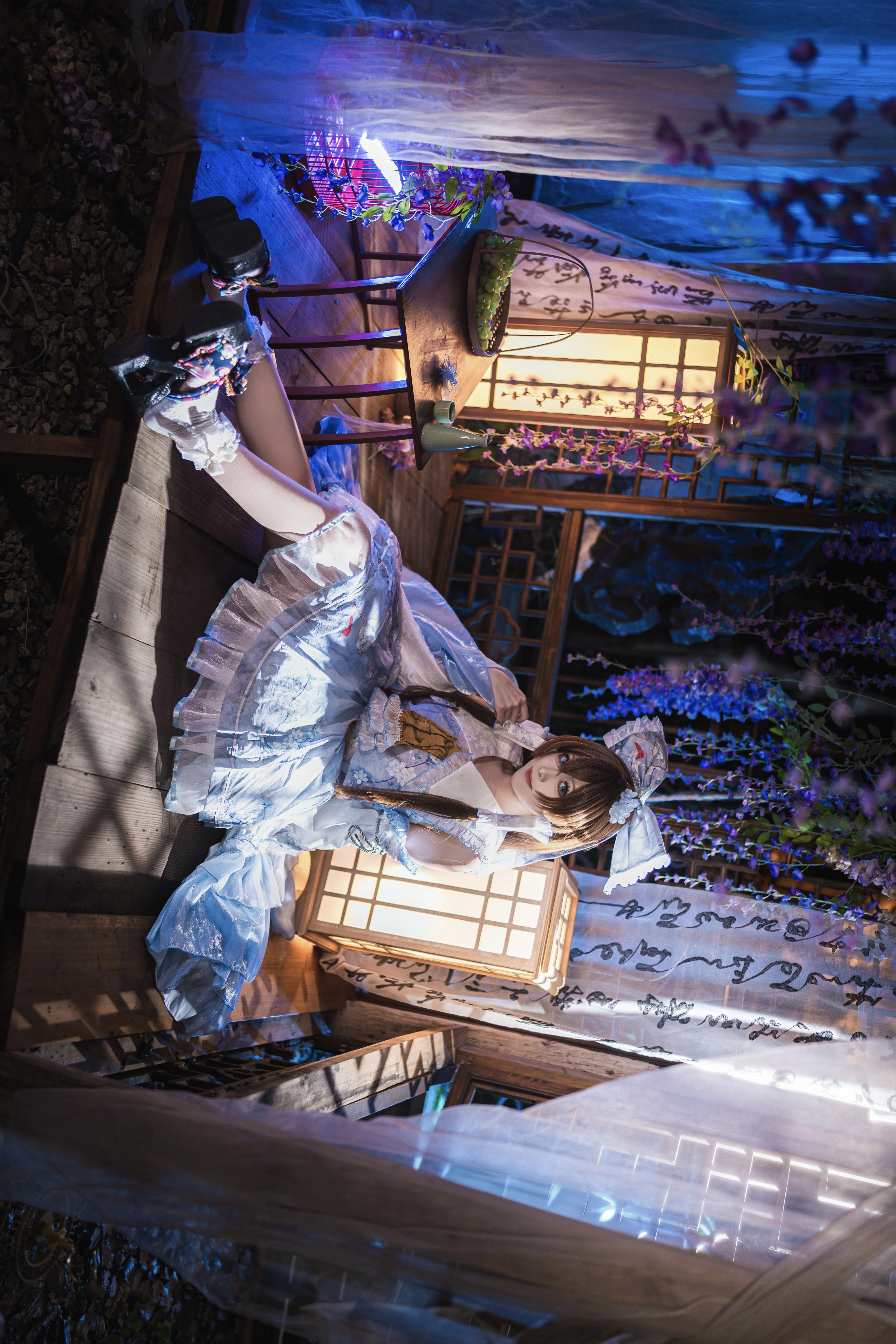 博丽灵梦cos 沉溺于夜色中的东方project静谧时光 - 第 1 张