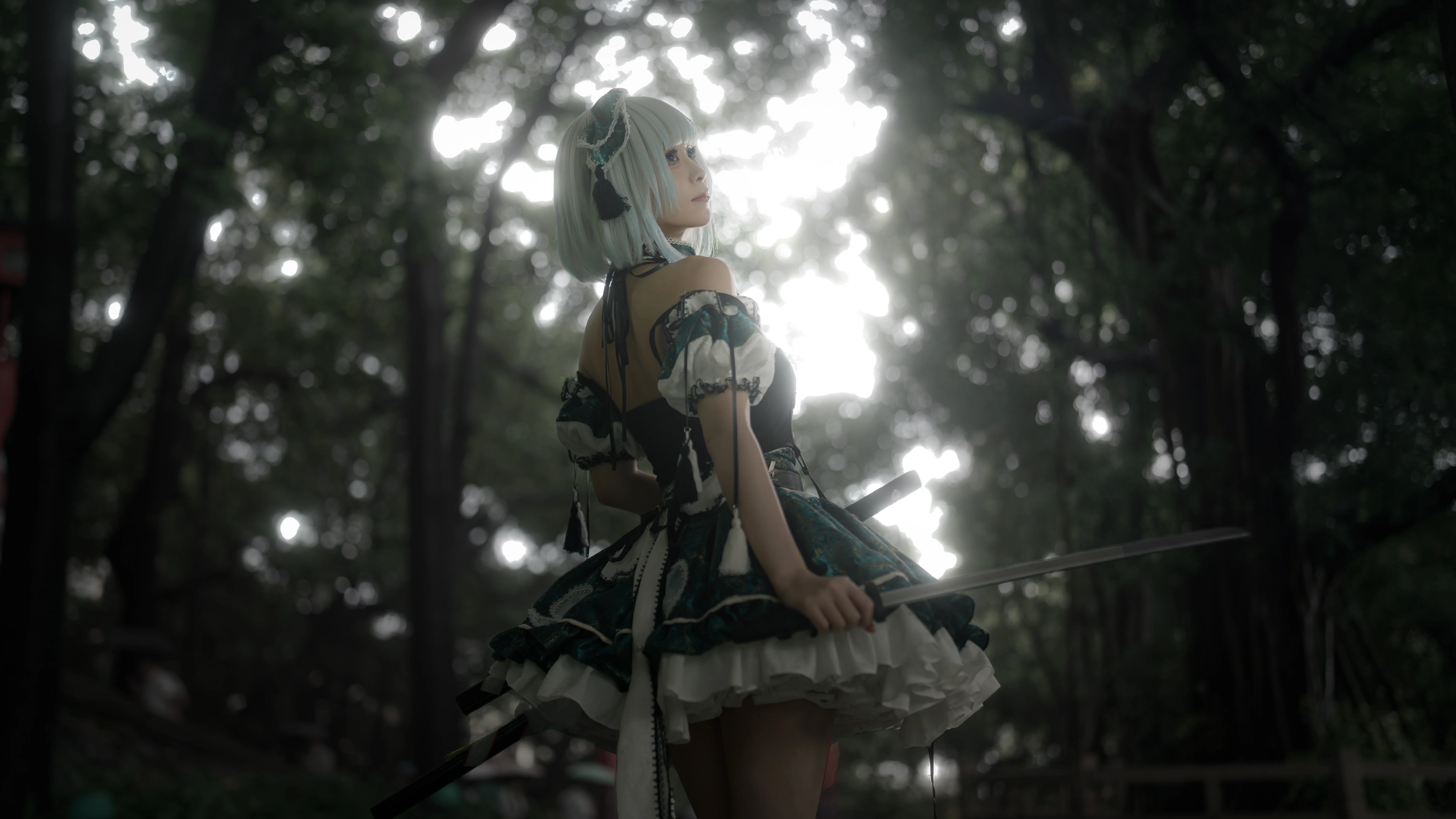 【魂魄妖梦cos】东方project，暴雨中拍摄的静谧之景 - 第 2 张