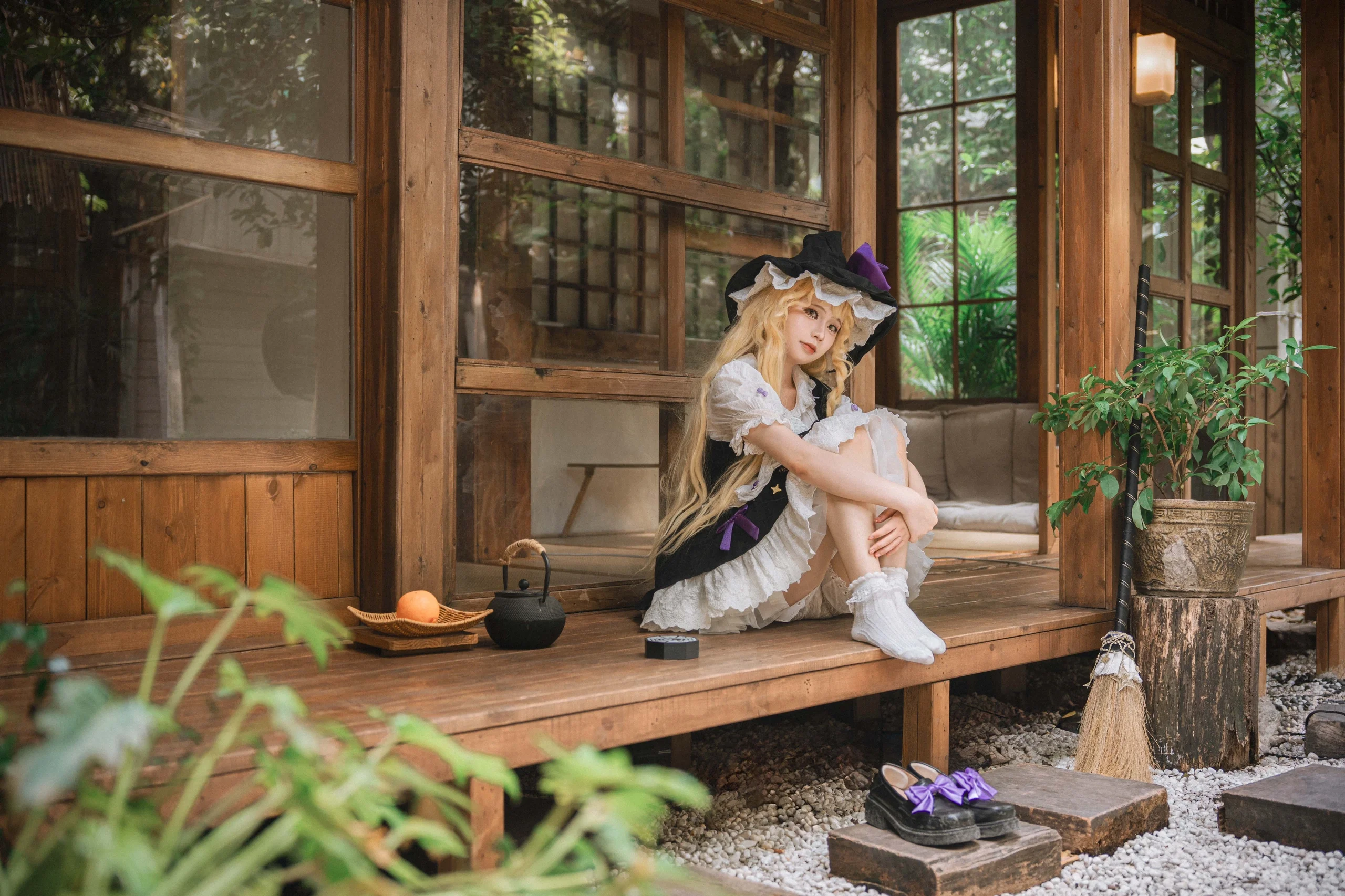 【雾雨魔理沙cos】东方project魔法使的阳光庭院片段 - 第 2 张