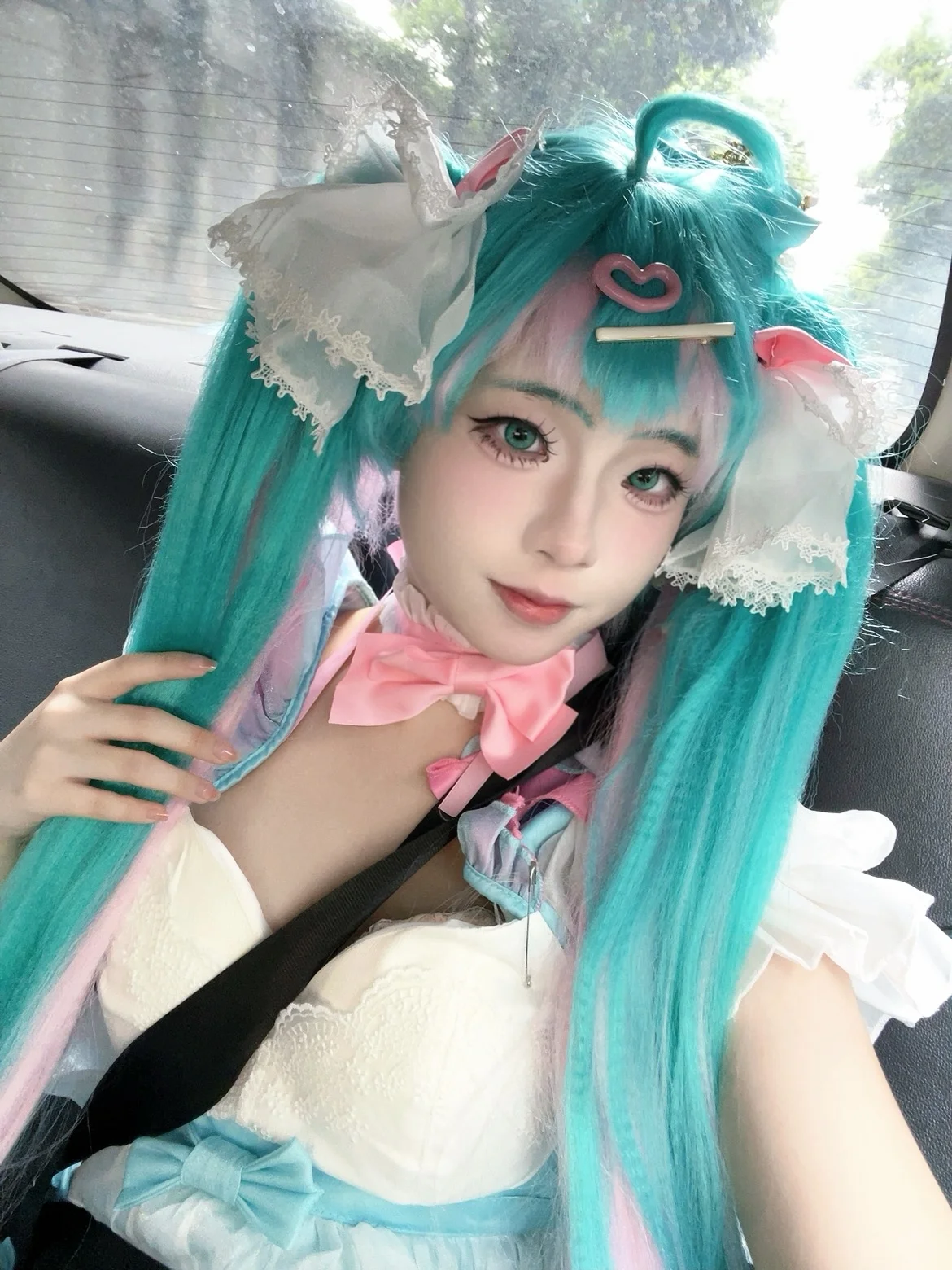 【初音未来cos】梦幻公主殿下，粉色系外景全记录 - 第 1 张