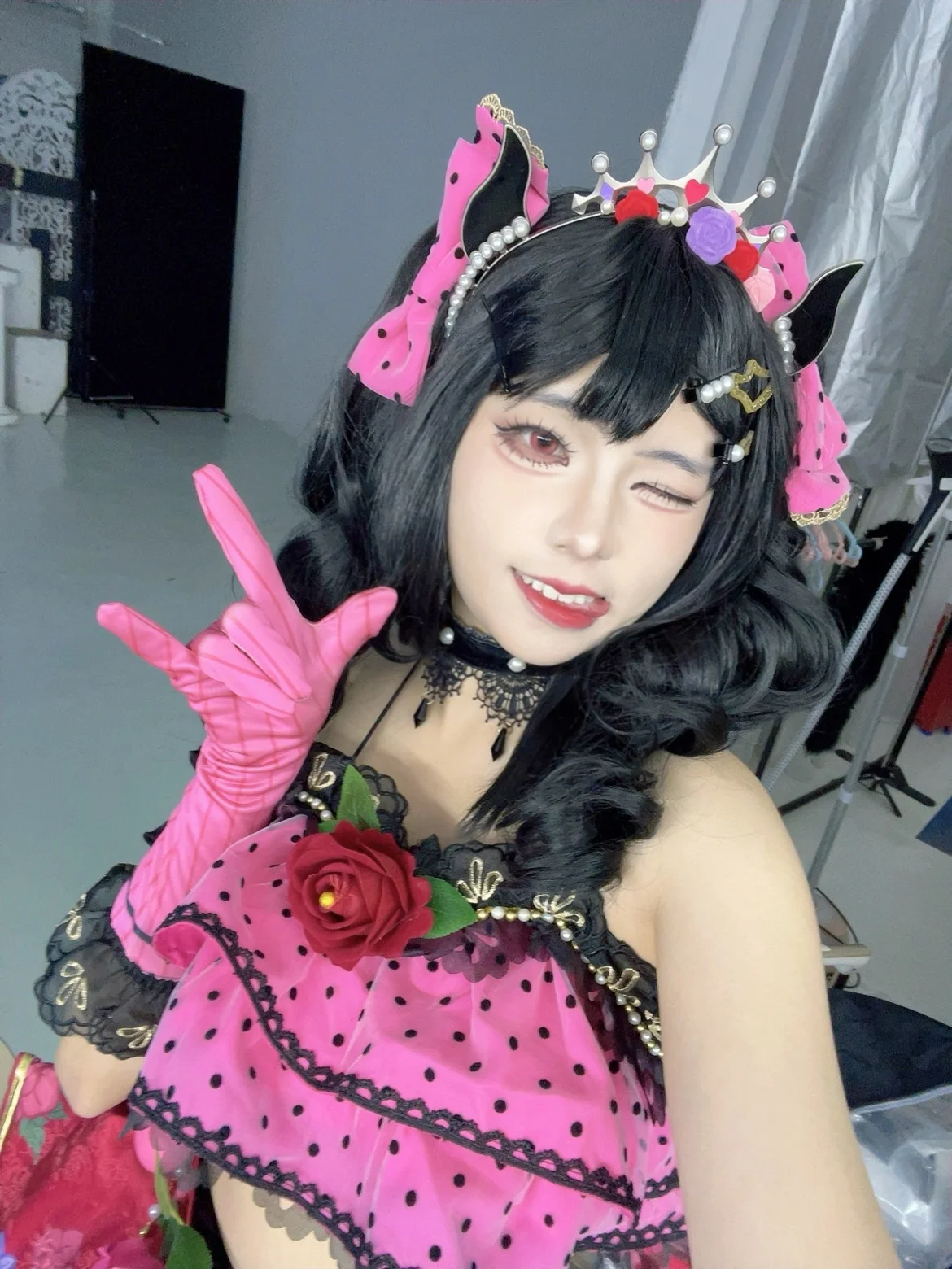 【矢泽妮可cos】Love Live! 中的粉黑波点傲娇偶像 - 第 3 张