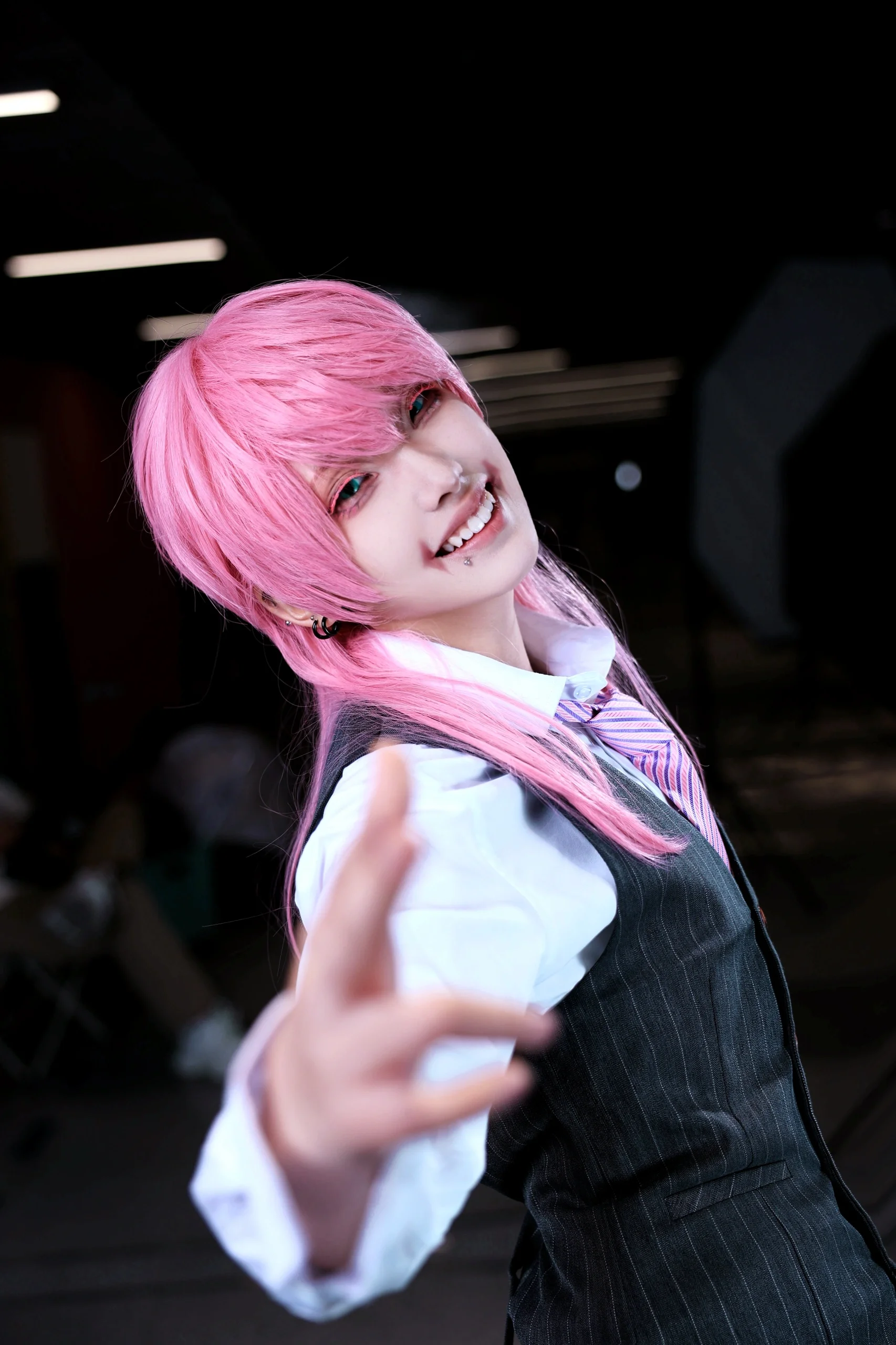 【三途春千夜コスプレ】北京北投アニメフェスティバルのイベント写真、このピンク髪の悪役はちょっと狂気じみている - 2 枚目