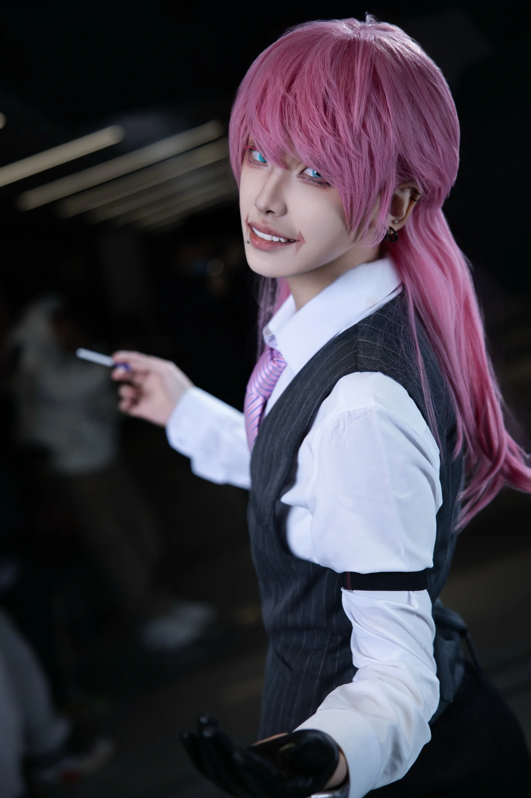 【三途春千夜コスプレ】北京北投アニメフェスティバルのイベント写真、このピンク髪の悪役はちょっと狂気じみている - 4 枚目