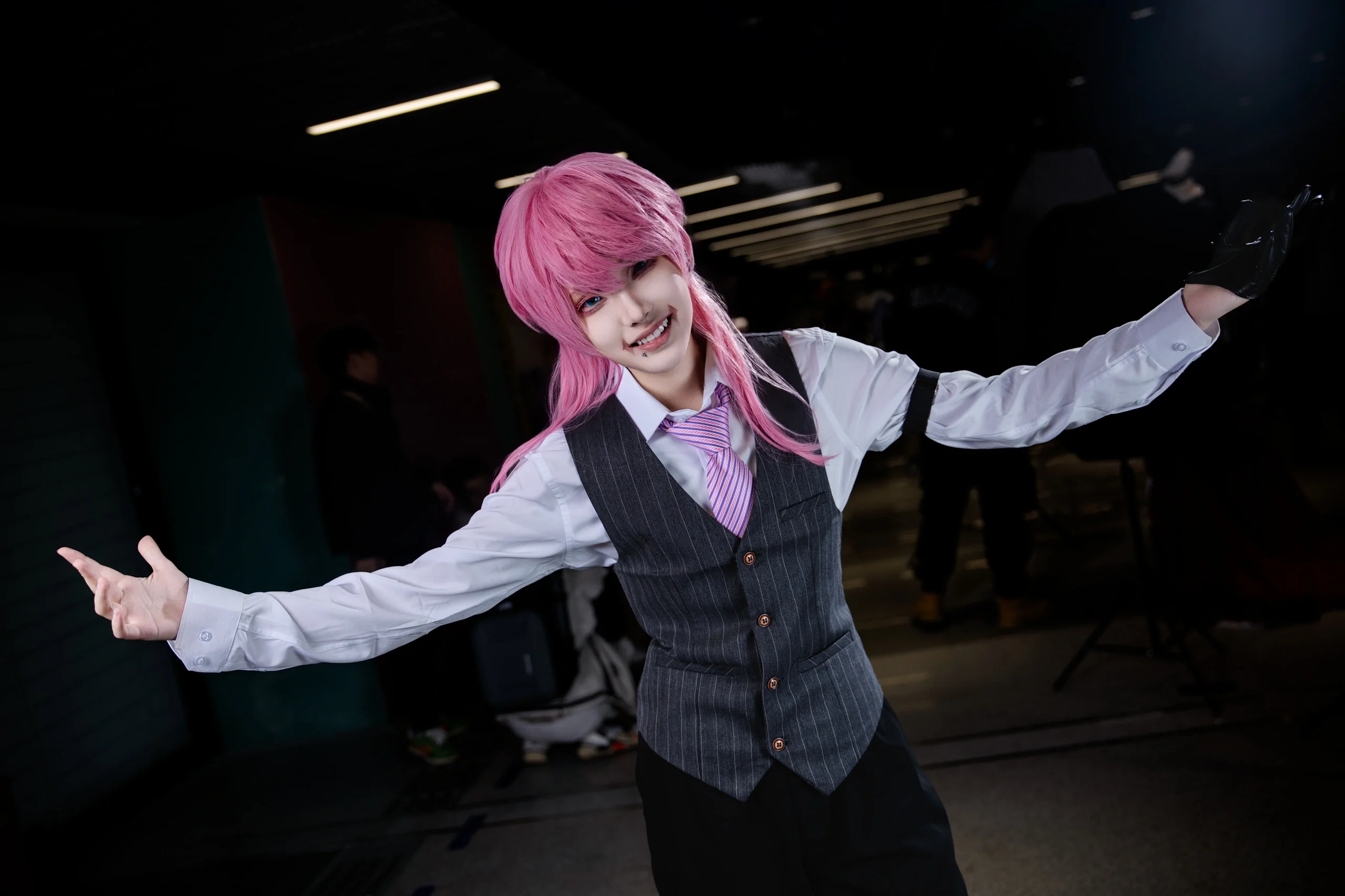 【三途春千夜コスプレ】北京北投アニメフェスティバルのイベント写真、このピンク髪の悪役はちょっと狂気じみている - 7 枚目