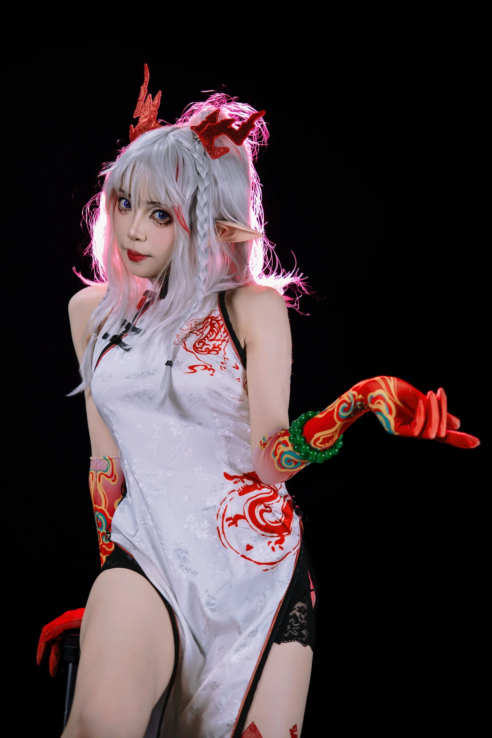 【年（龙女）cos】国风旗袍的红白碰撞，北京IJoy漫展实录 - 第 4 张