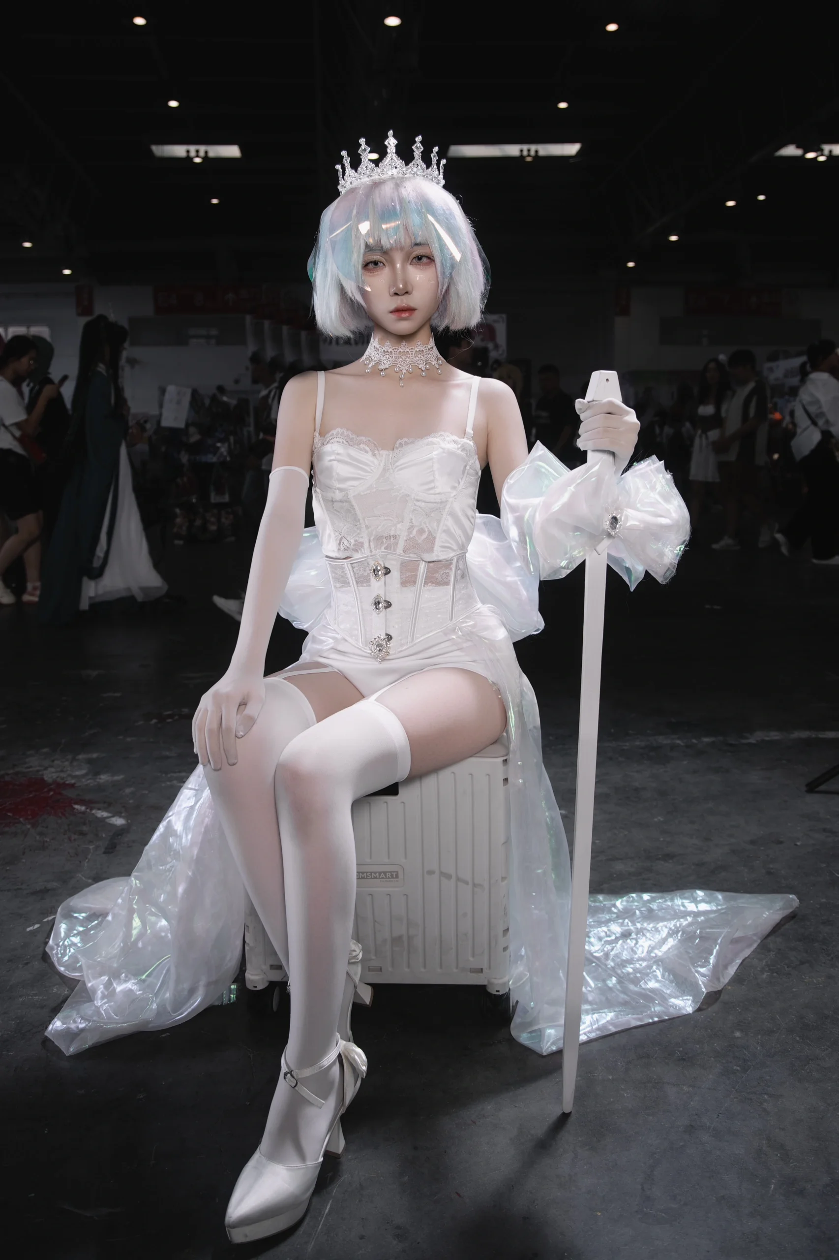 【宝石之国花嫁cos】这套婚纱质感有点绝 - 第 2 张