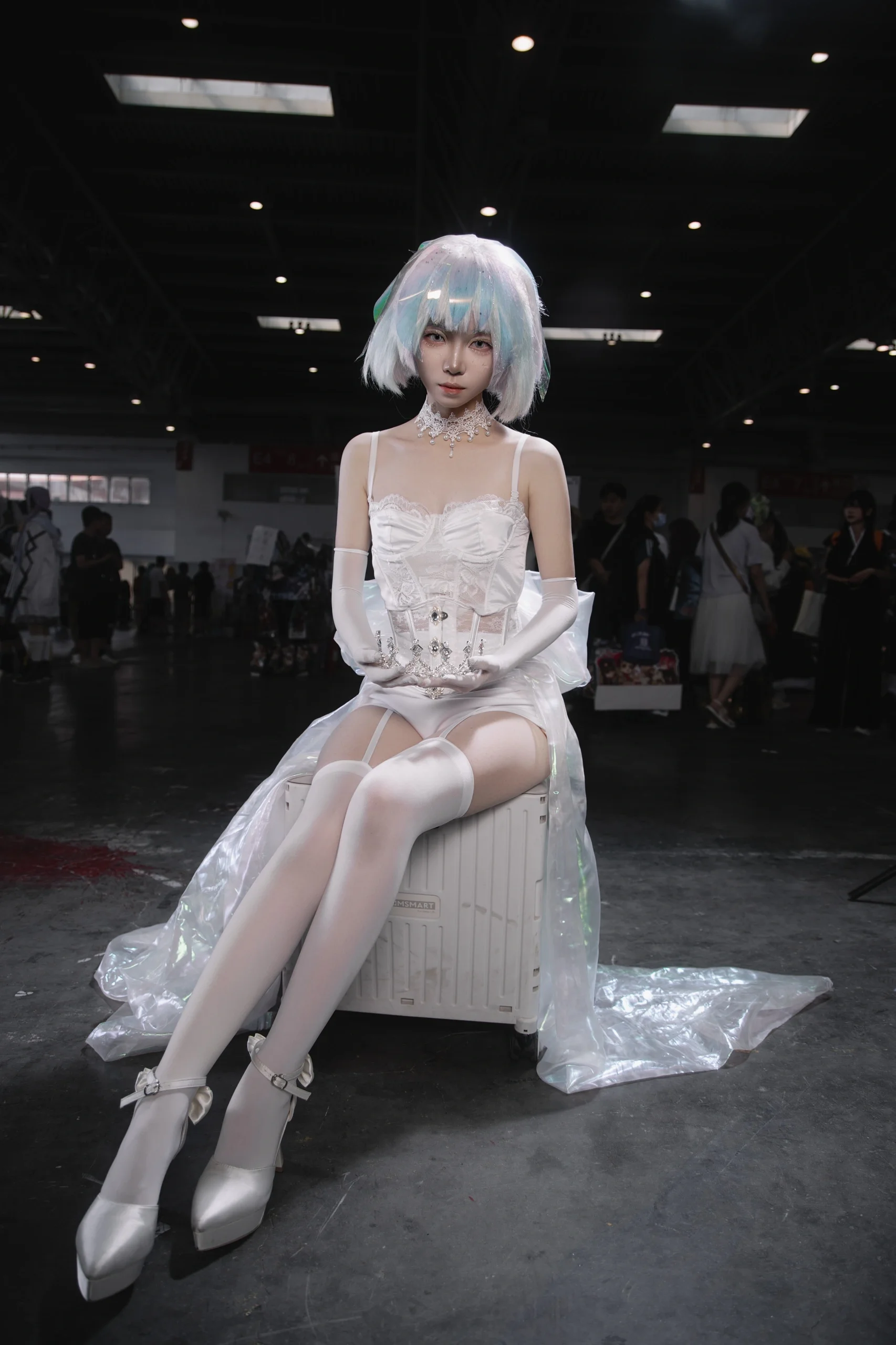【宝石之国花嫁cos】这套婚纱质感有点绝 - 第 4 张