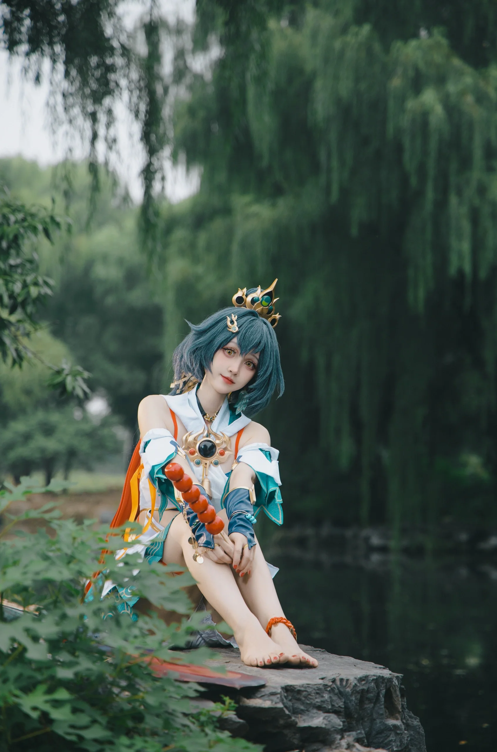 【云璃cos】圆明园夏日里的糖葫芦与书香 - 第 6 张
