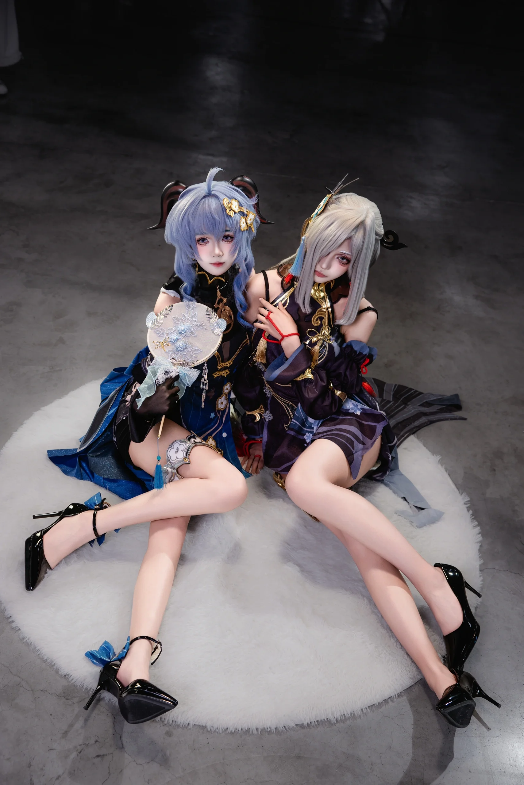 【甘雨申鹤cos】双人漫展场照，现场整活直出 - 第 3 张