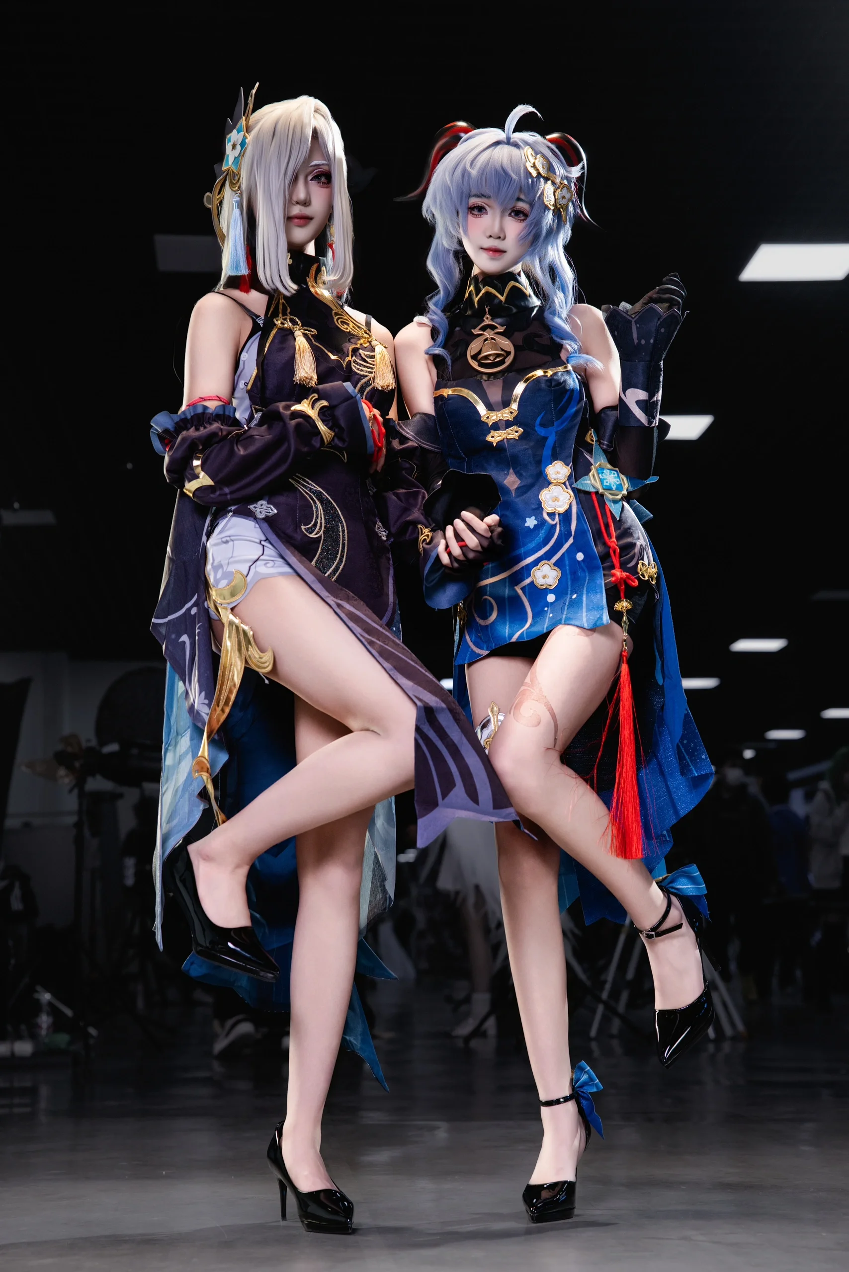 【甘雨申鹤cos】双人漫展场照，现场整活直出