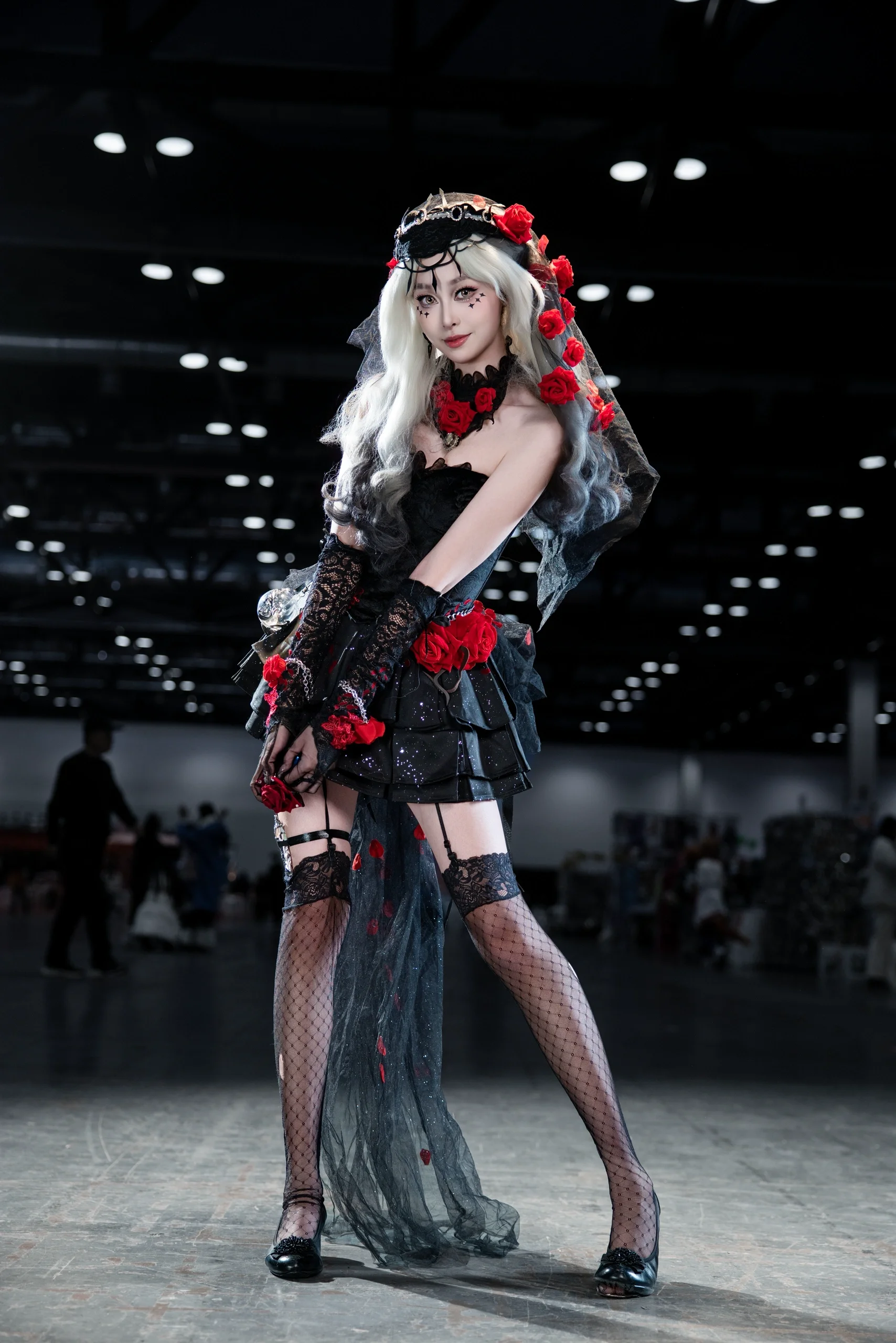 【心理學家cos】第五人格長夜，暗黑玫瑰的漫展場照 - 第 3 張