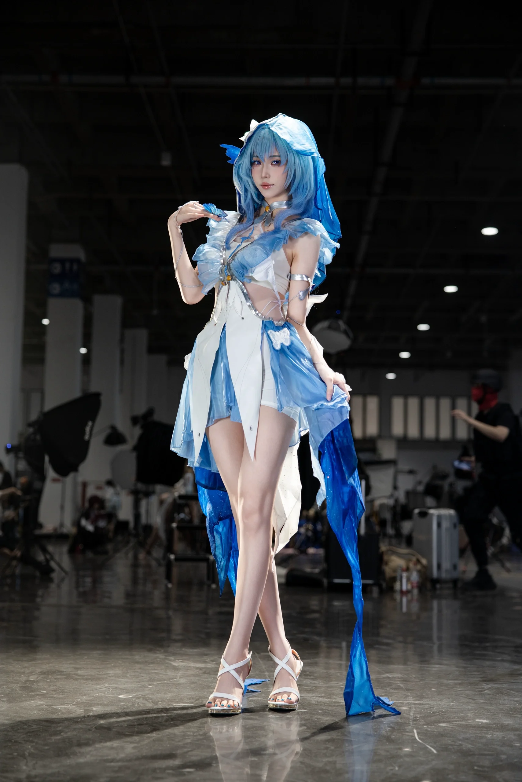 【守岸人cos】北京ido漫展的蓝色星光场照