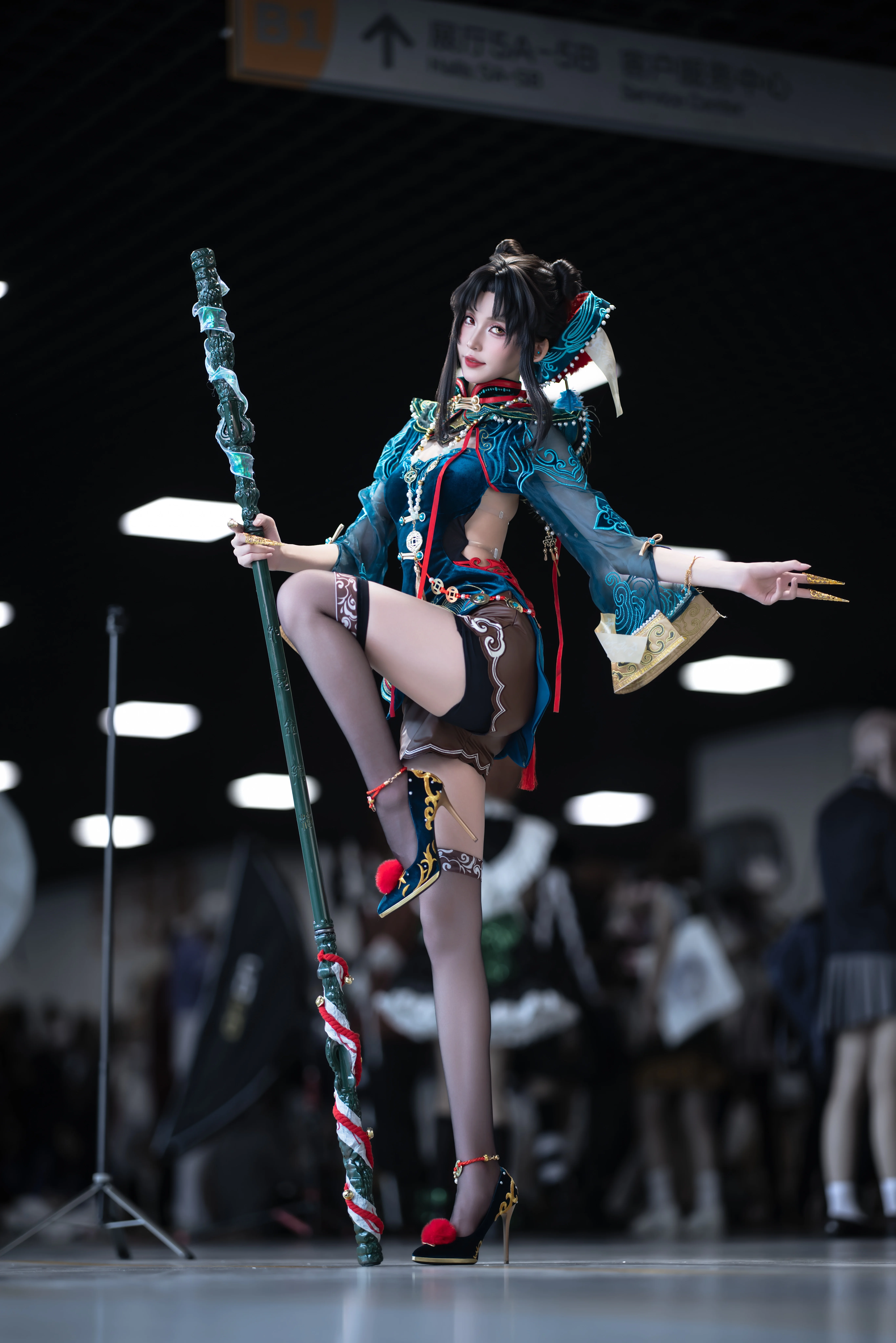 【玉玲珑cos】永劫无间双马尾小僵尸的漫展瞬间