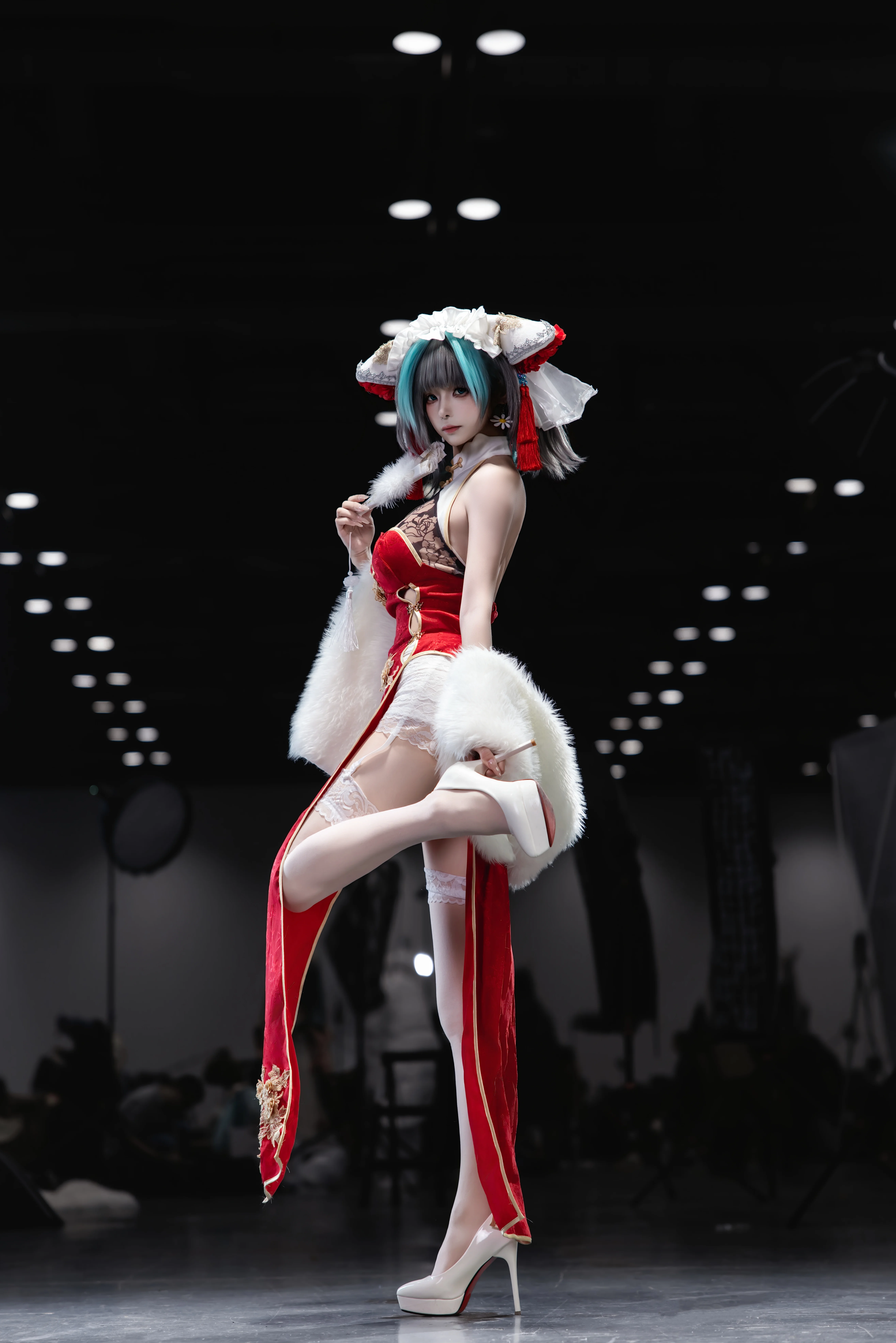 【柴郡cos】碧蓝航线新春旗袍，漫展现场的绝美瞬间